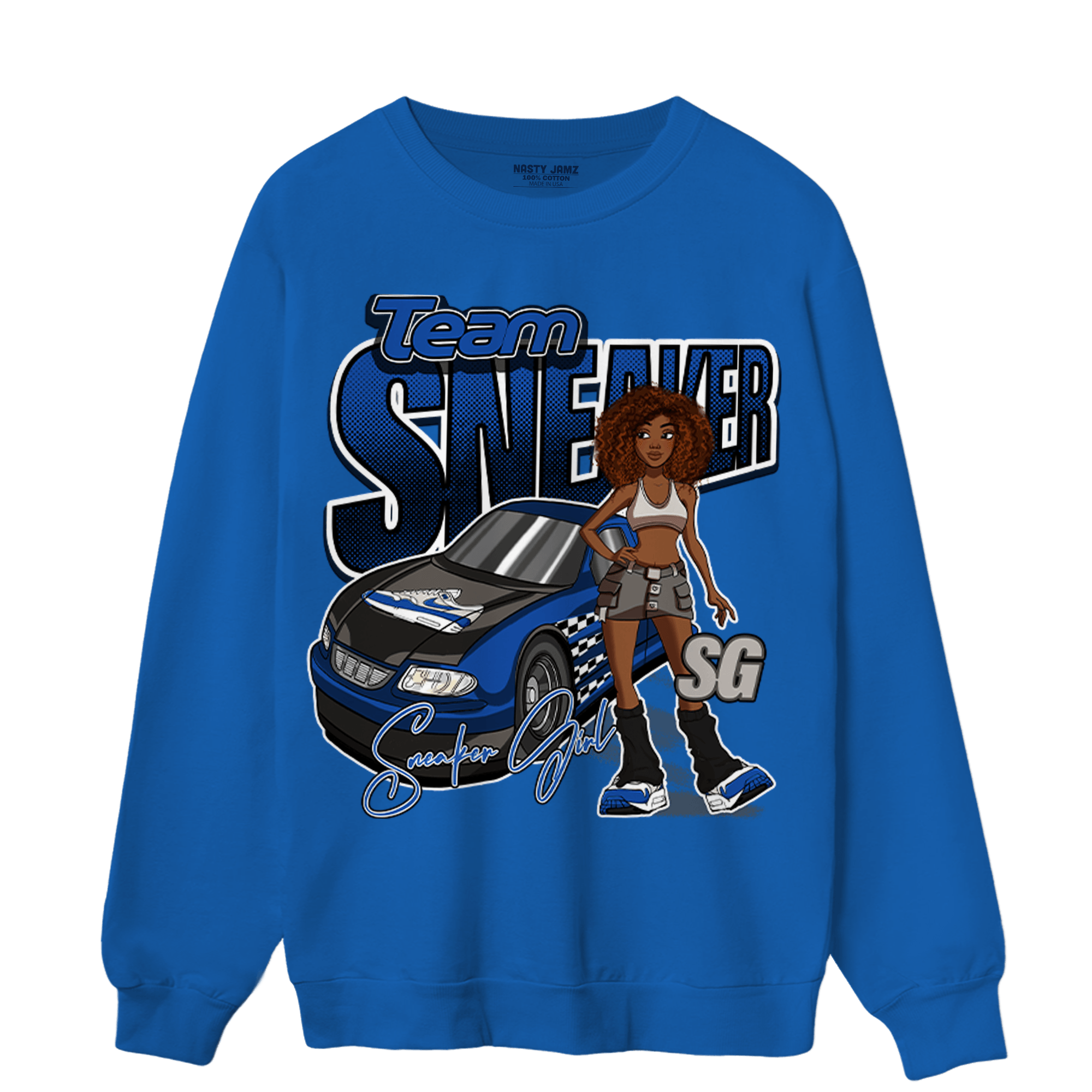 Air Max 1 86 Royal Sweatshirt Match Team Sneaker Girl - NastyJamz
