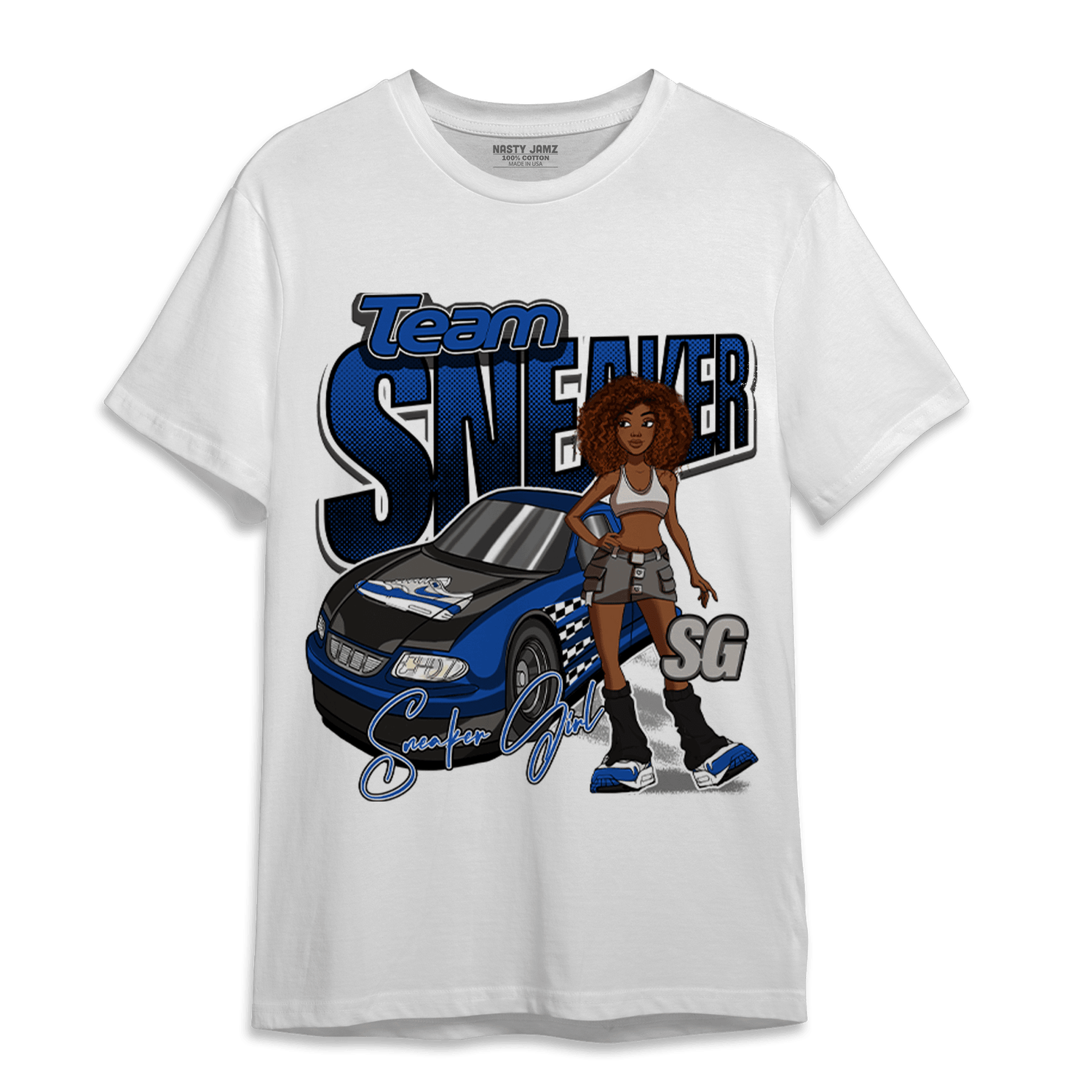 Air Max 1 86 Royal T Shirt Match Team Sneaker Girl - NastyJamz