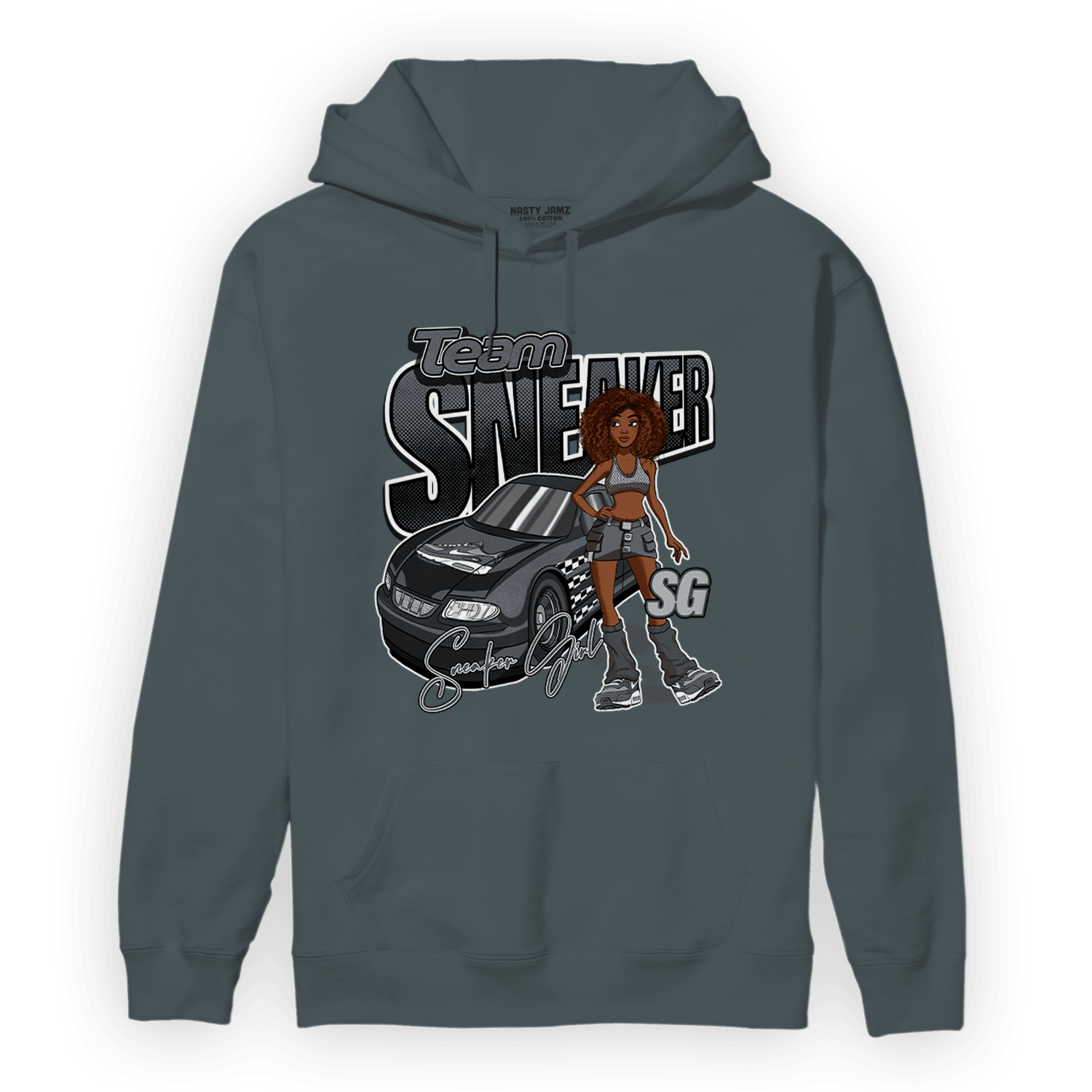 Air Max 90 Iron Grey Hoodie Match Team Sneaker Girl - NastyJamz