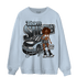 Blue Grey 13s Sweatshirt Match Team Sneaker Girl - NastyJamz