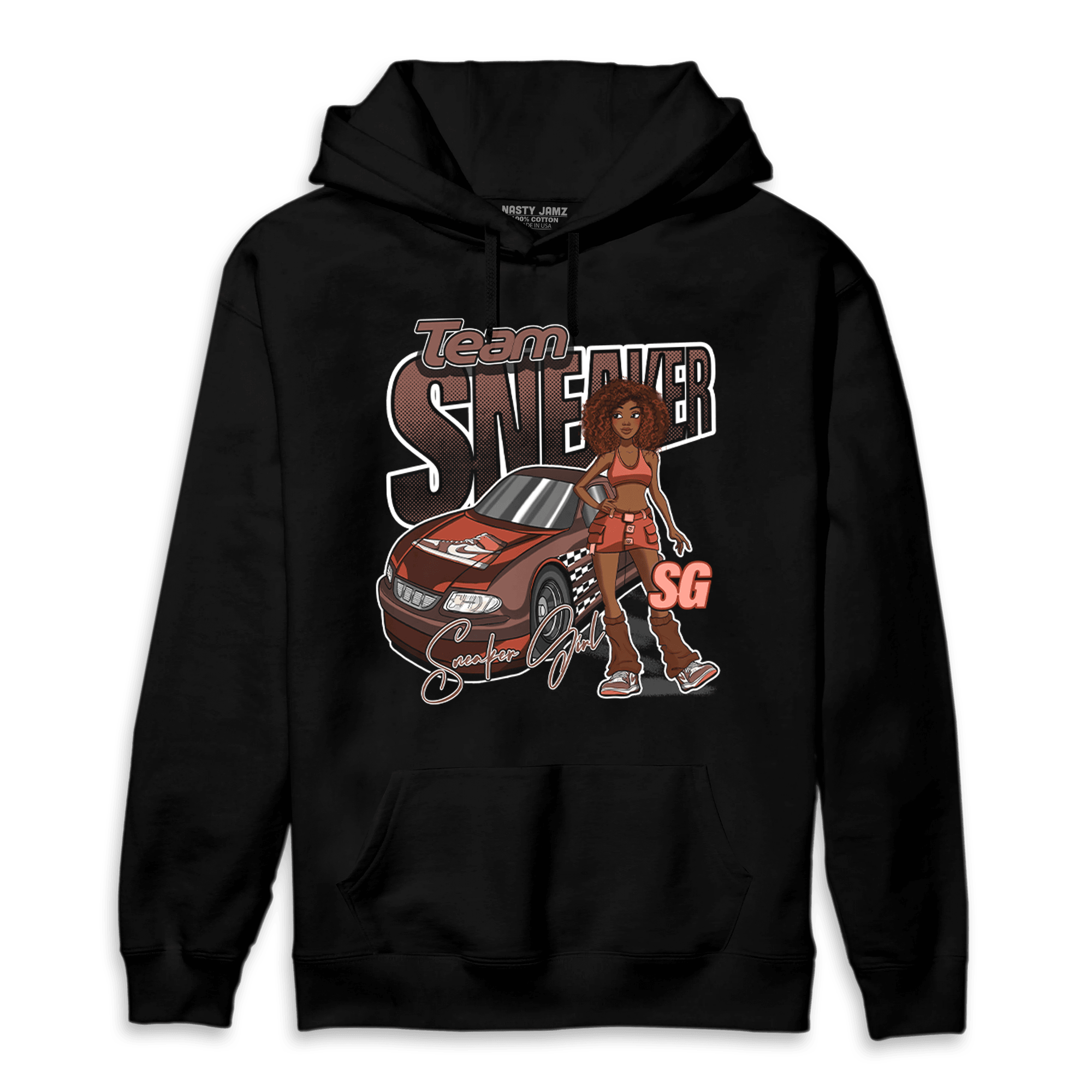 High OG Dusted Clay 1s Hoodie Match Team Sneaker Girl - NastyJamz