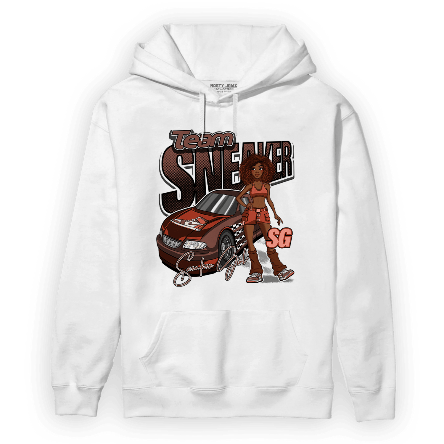 High OG Dusted Clay 1s Hoodie Match Team Sneaker Girl - NastyJamz