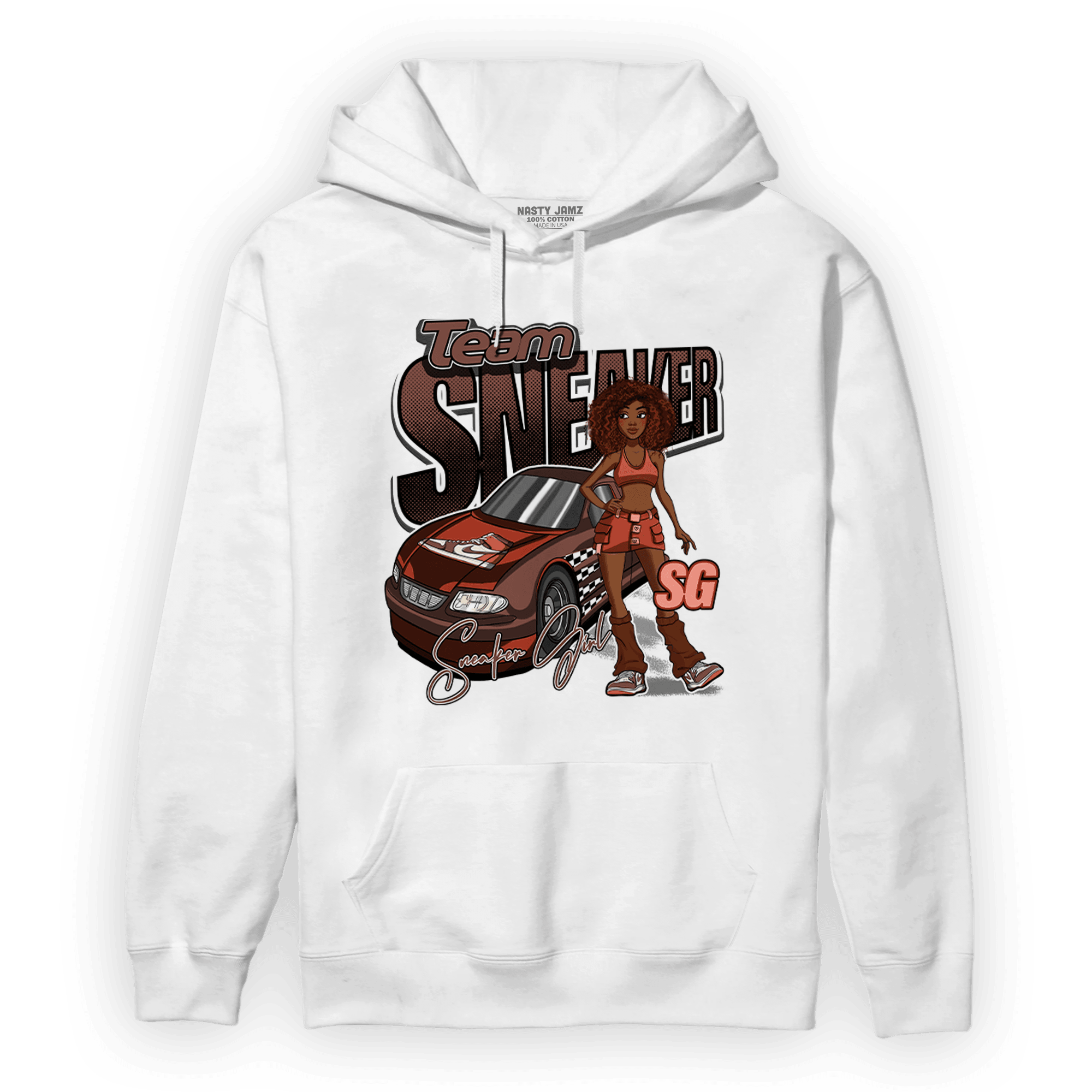 High OG Dusted Clay 1s Hoodie Match Team Sneaker Girl - NastyJamz