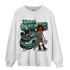 Green Glow 3s Sweatshirt Match Team Sneaker Girl - NastyJamz