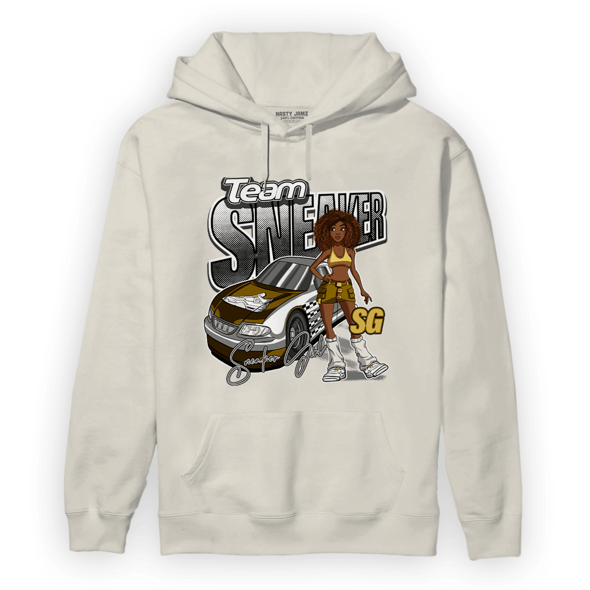 Sail 4s Hoodie Match Team Sneaker Girl - NastyJamz