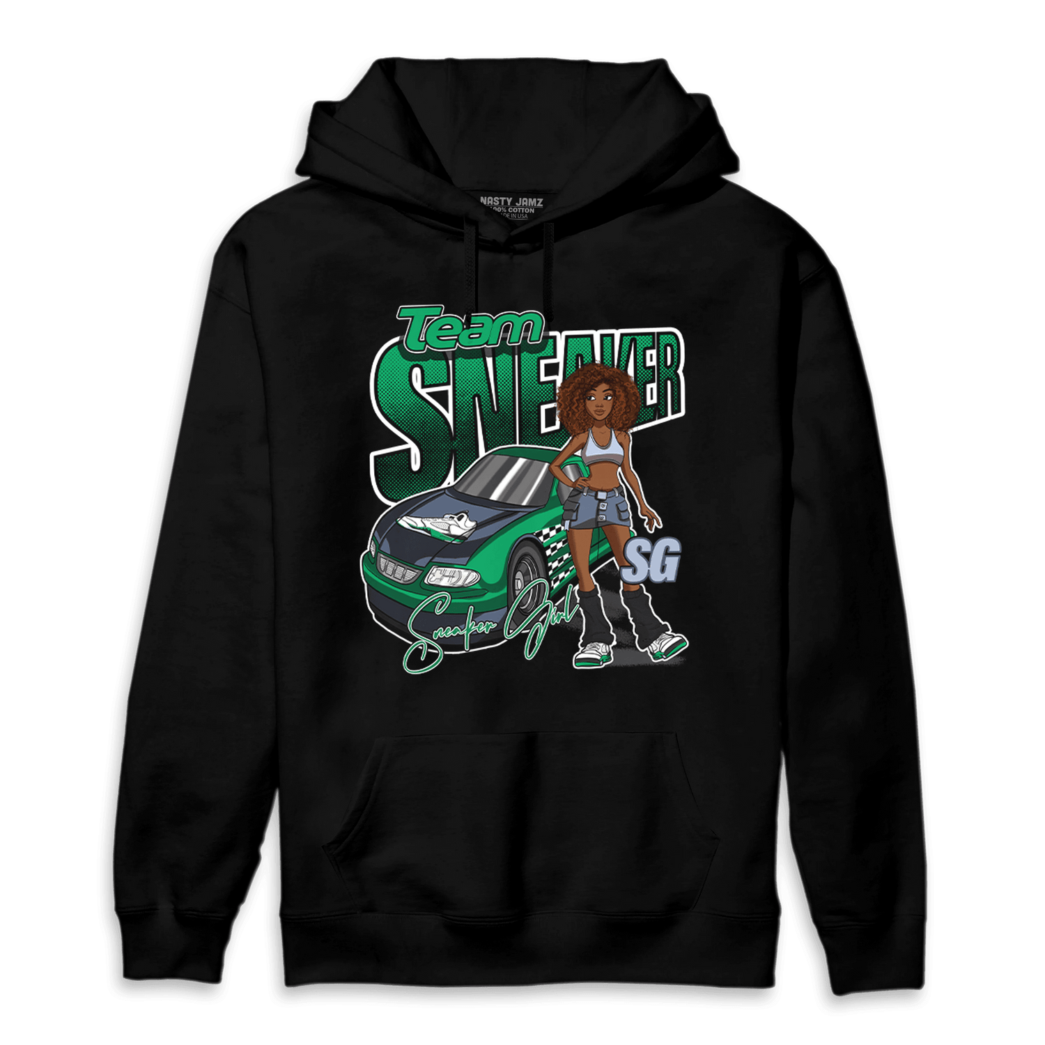 Lucky Green 5s Hoodie Match Team Sneaker Girl - NastyJamz