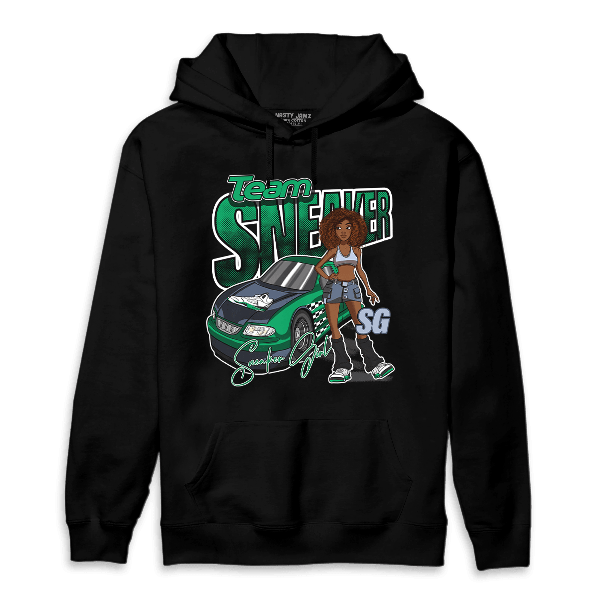 Lucky Green 5s Hoodie Match Team Sneaker Girl - NastyJamz