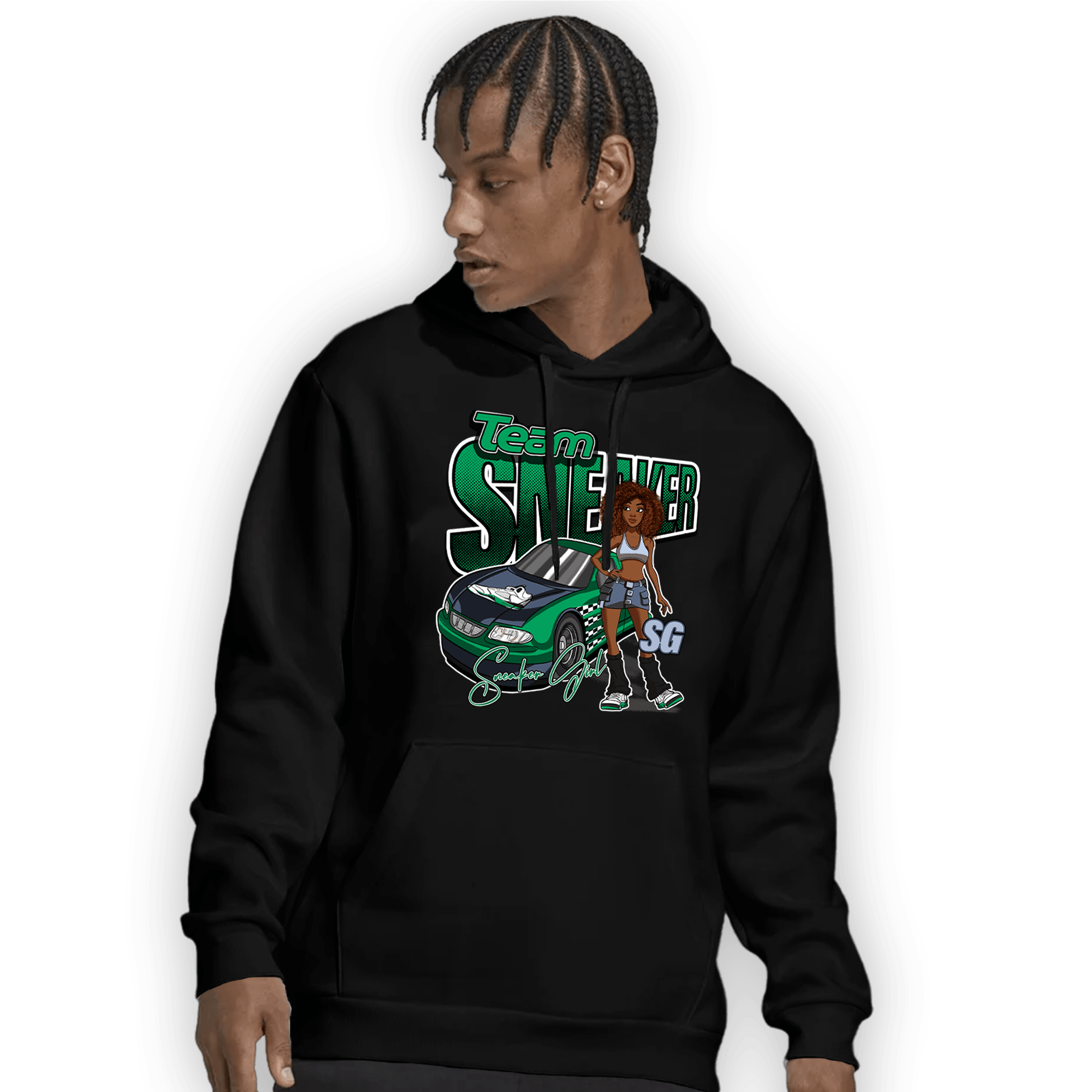 Lucky Green 5s Hoodie Match Team Sneaker Girl - NastyJamz