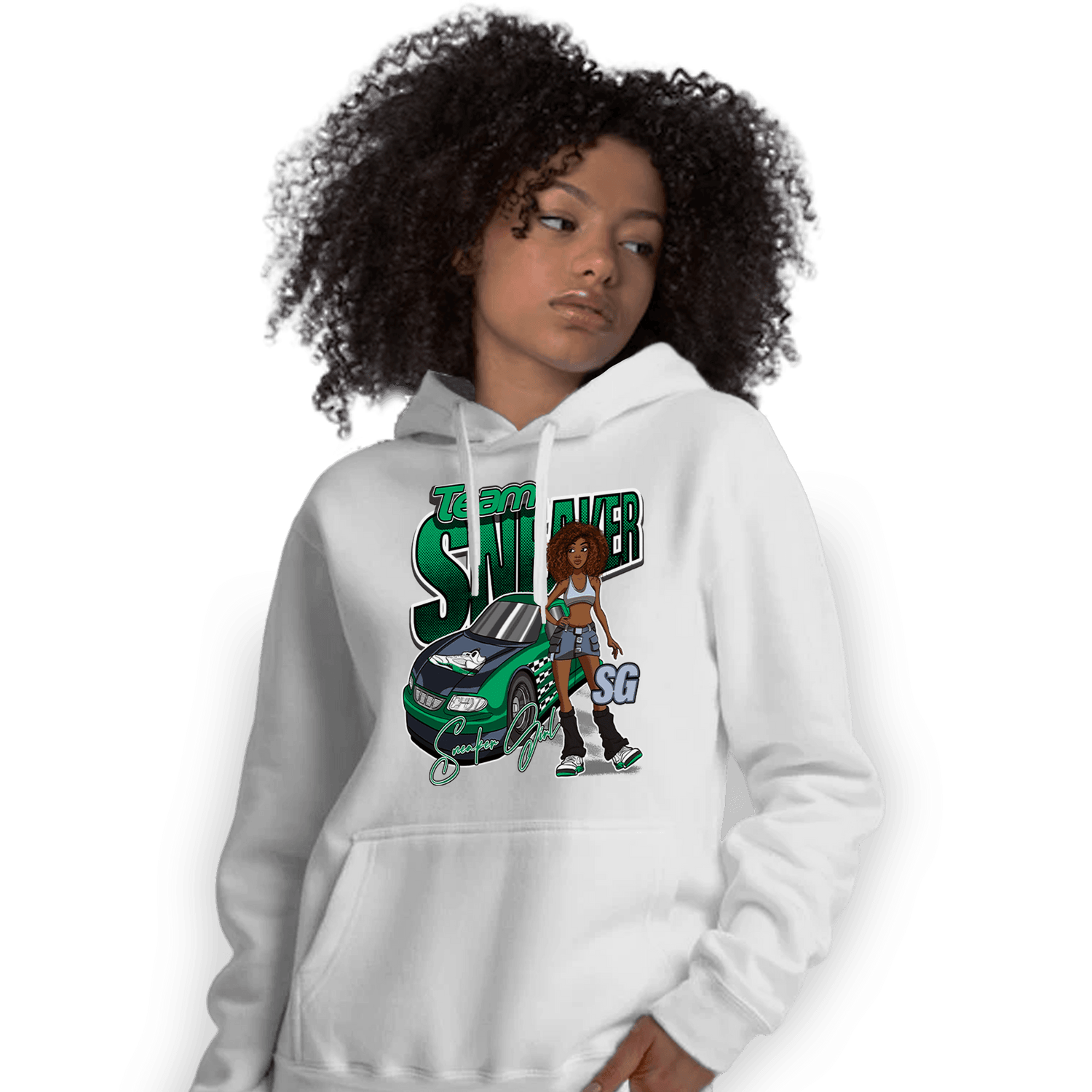 Lucky Green 5s Hoodie Match Team Sneaker Girl - NastyJamz