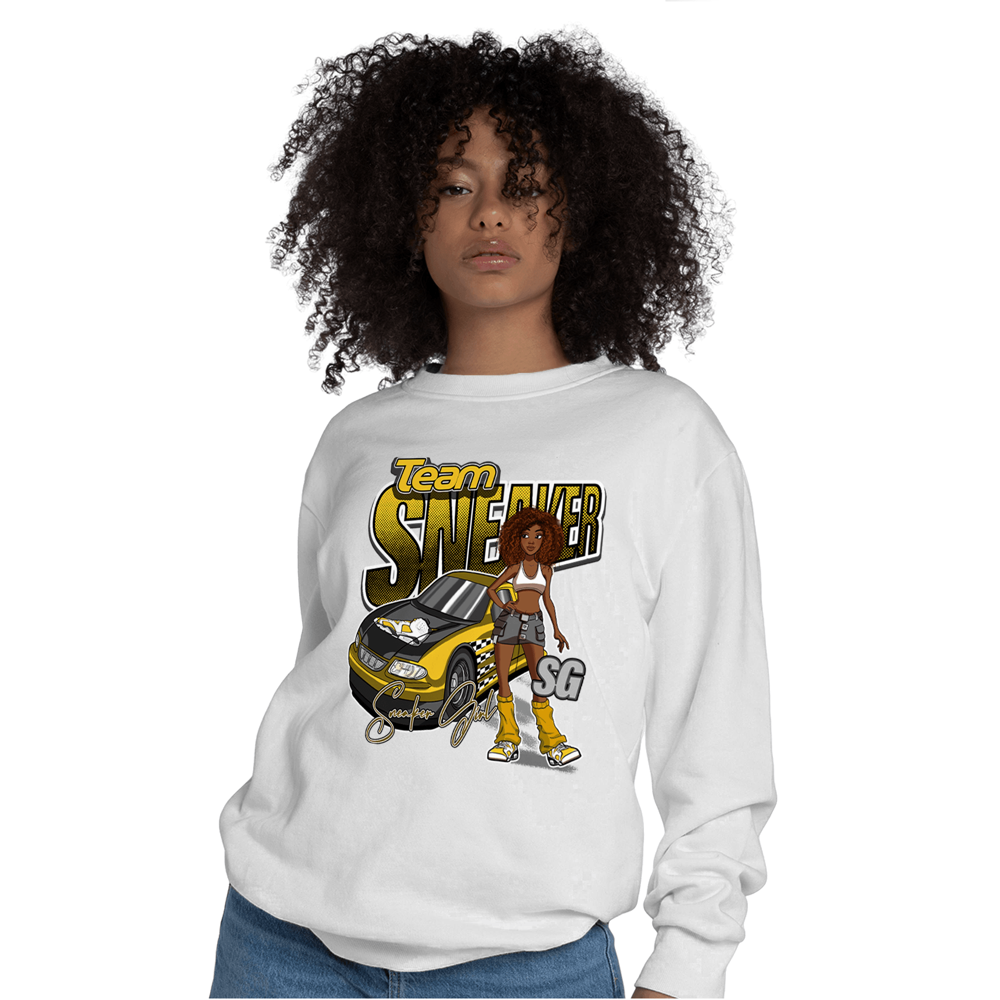 Yellow Ochre 6s Sweatshirt Match Team Sneaker Girl - NastyJamz