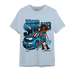 Powder Blue 9s T Shirt Match Team Sneaker Girl - NastyJamz