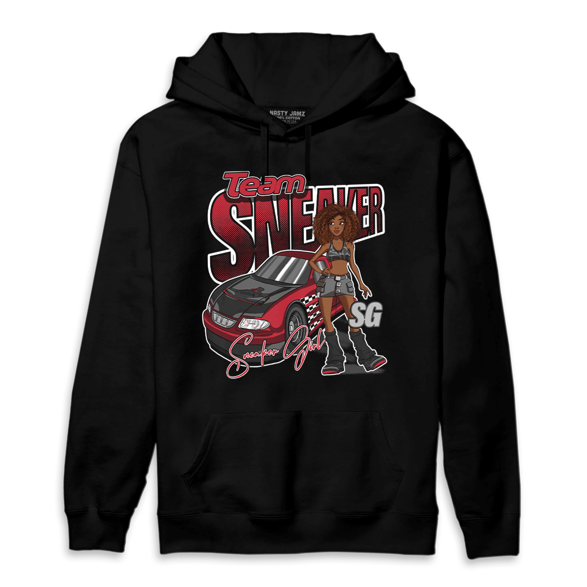 Spizike Low Bred Hoodie Match Team Sneaker Girl - NastyJamz