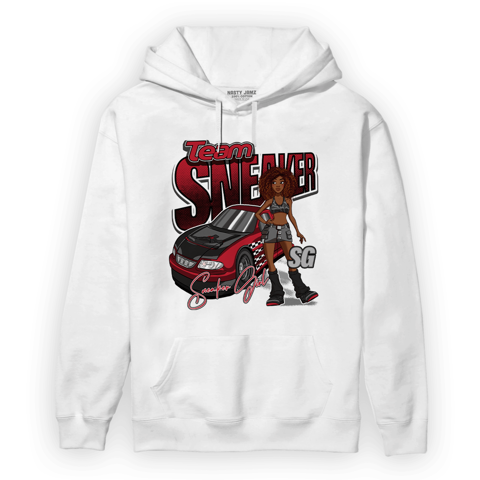 Spizike Low Bred Hoodie Match Team Sneaker Girl - NastyJamz