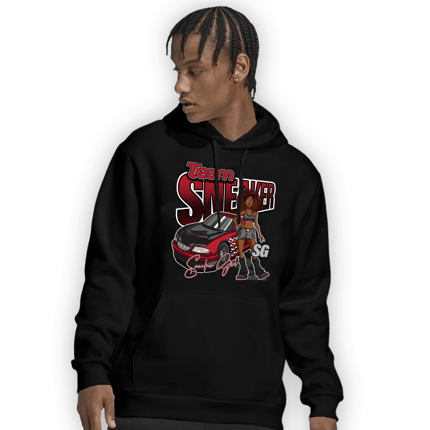 Spizike Low Bred Hoodie Match Team Sneaker Girl - NastyJamz