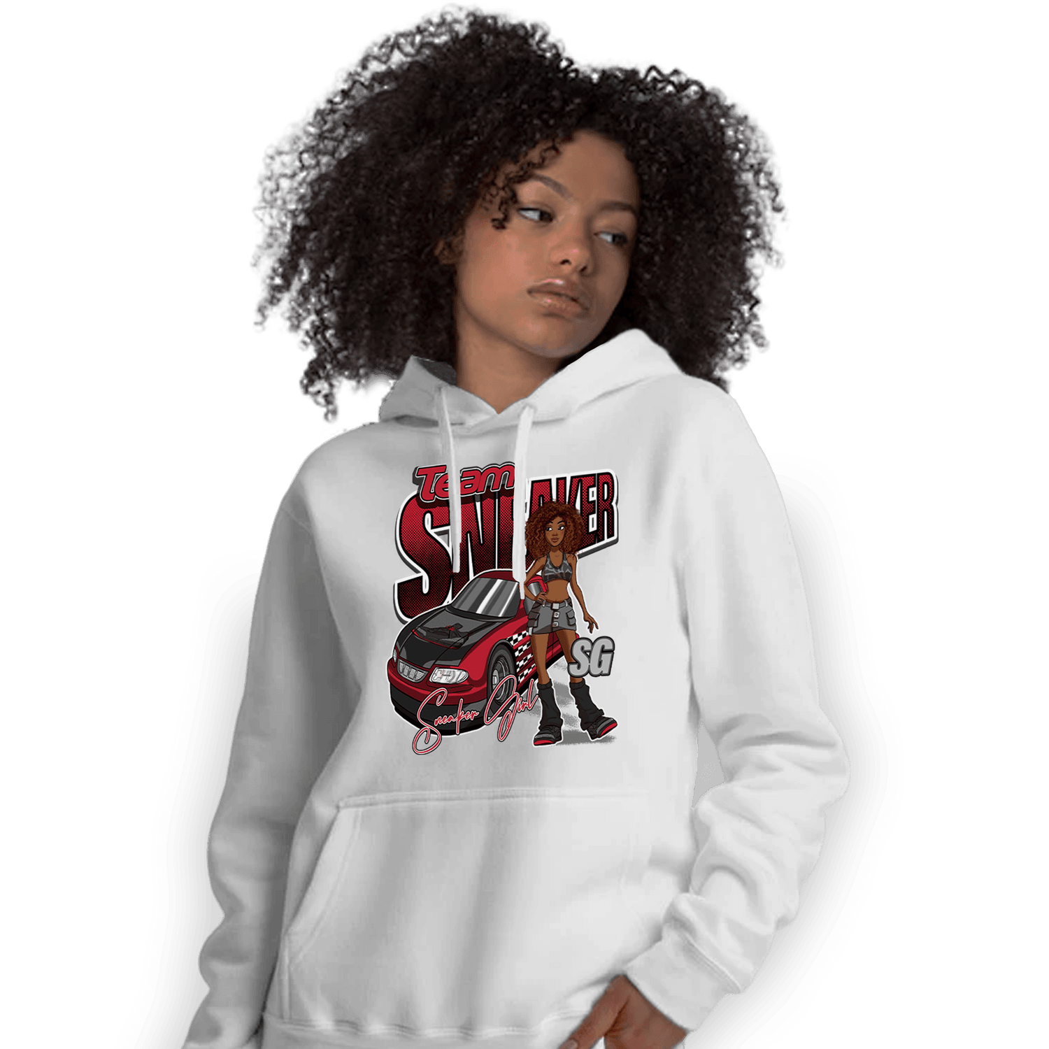 Spizike Low Bred Hoodie Match Team Sneaker Girl - NastyJamz