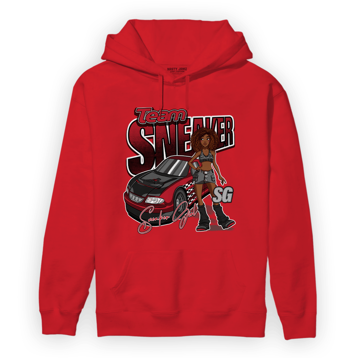 Spizike Low Bred Hoodie Match Team Sneaker Girl - NastyJamz