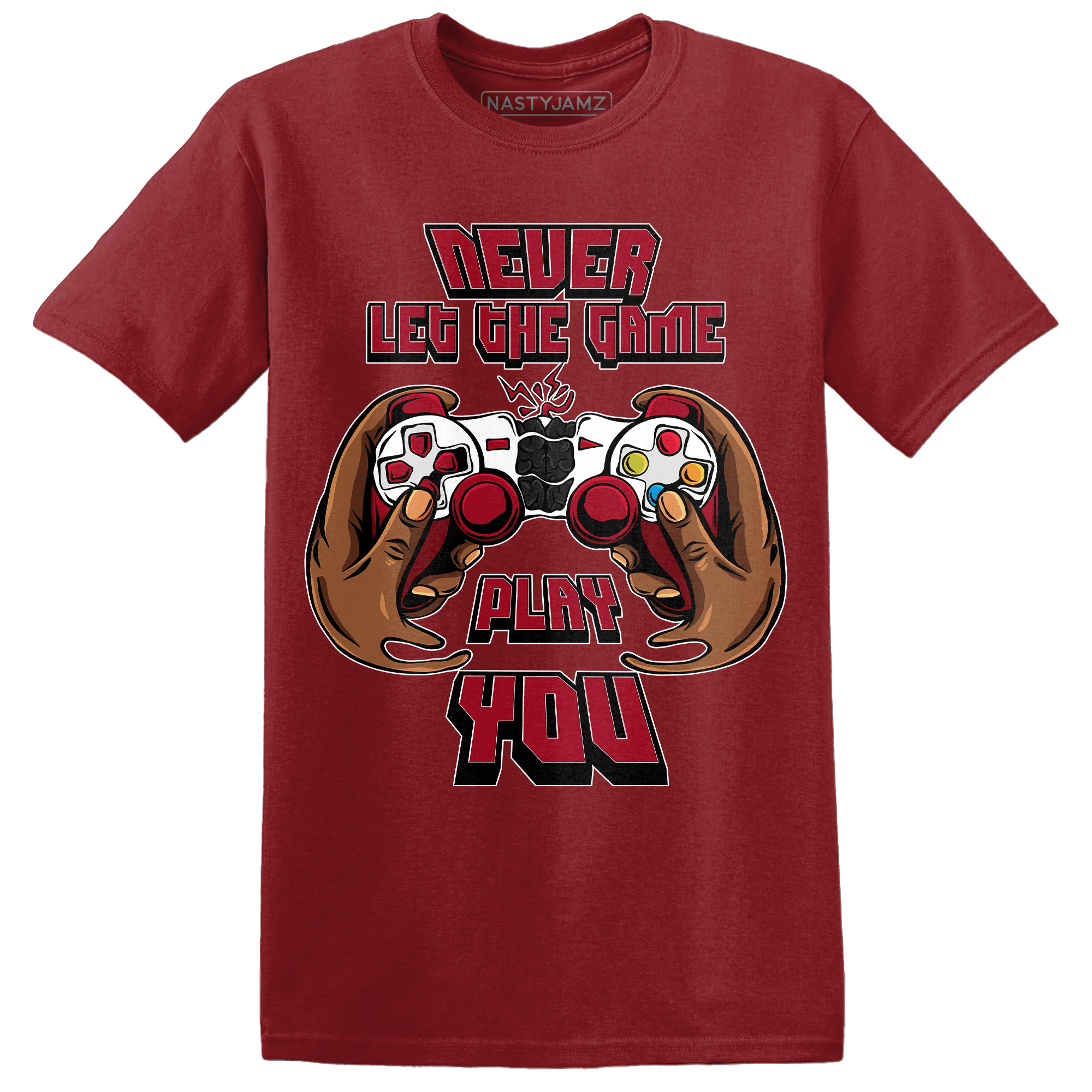 Retro Red Taxi 12s T Shirt Match The Game Changer - NastyJamz