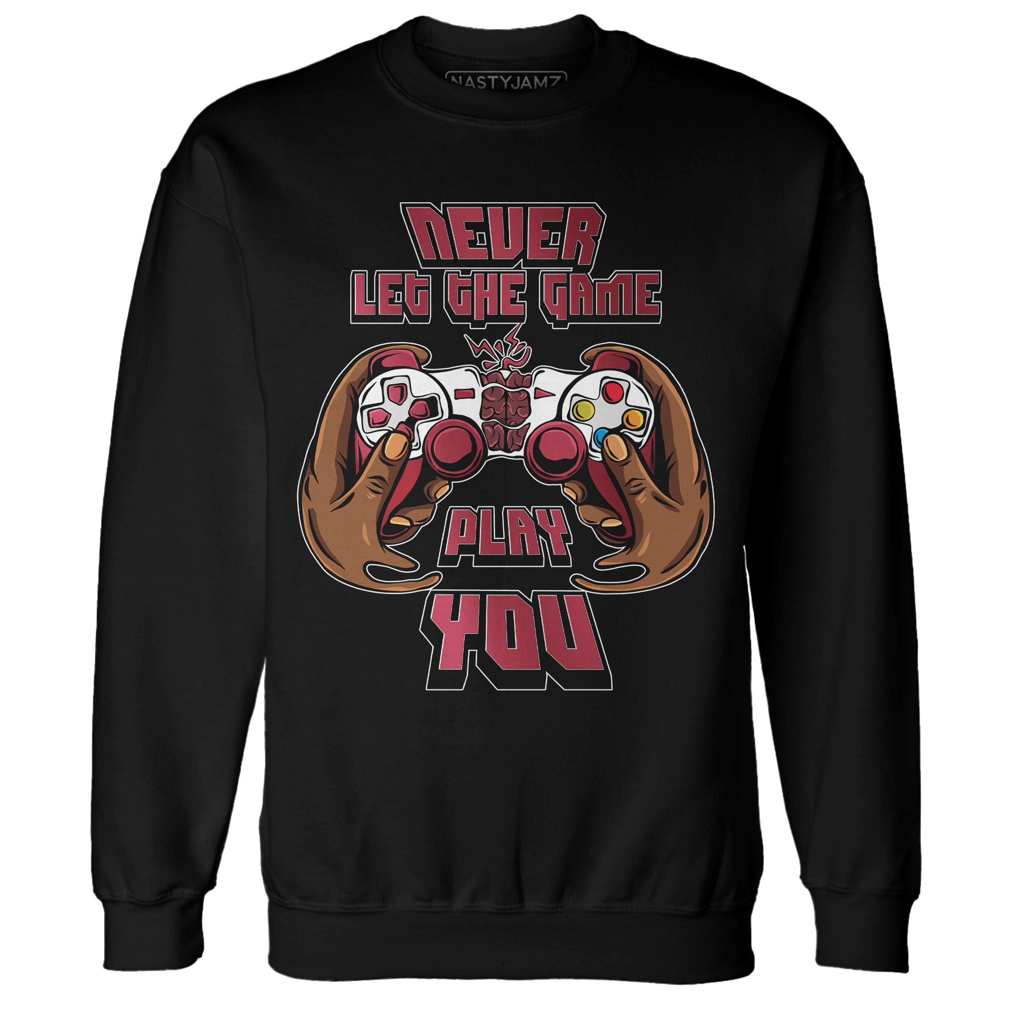 High 85 Metallic Burgundy 1s Sweatshirt Match The Game Changer - NastyJamz