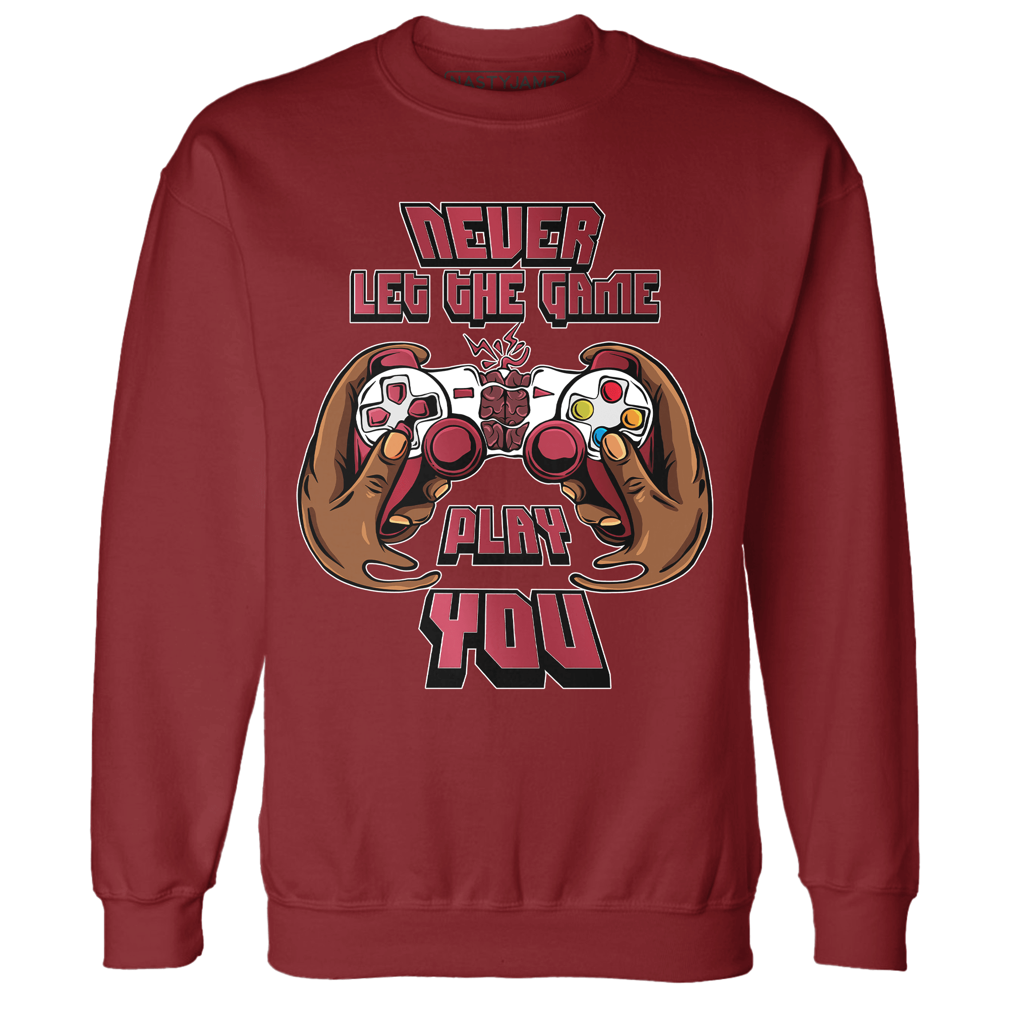 High 85 Metallic Burgundy 1s Sweatshirt Match The Game Changer - NastyJamz