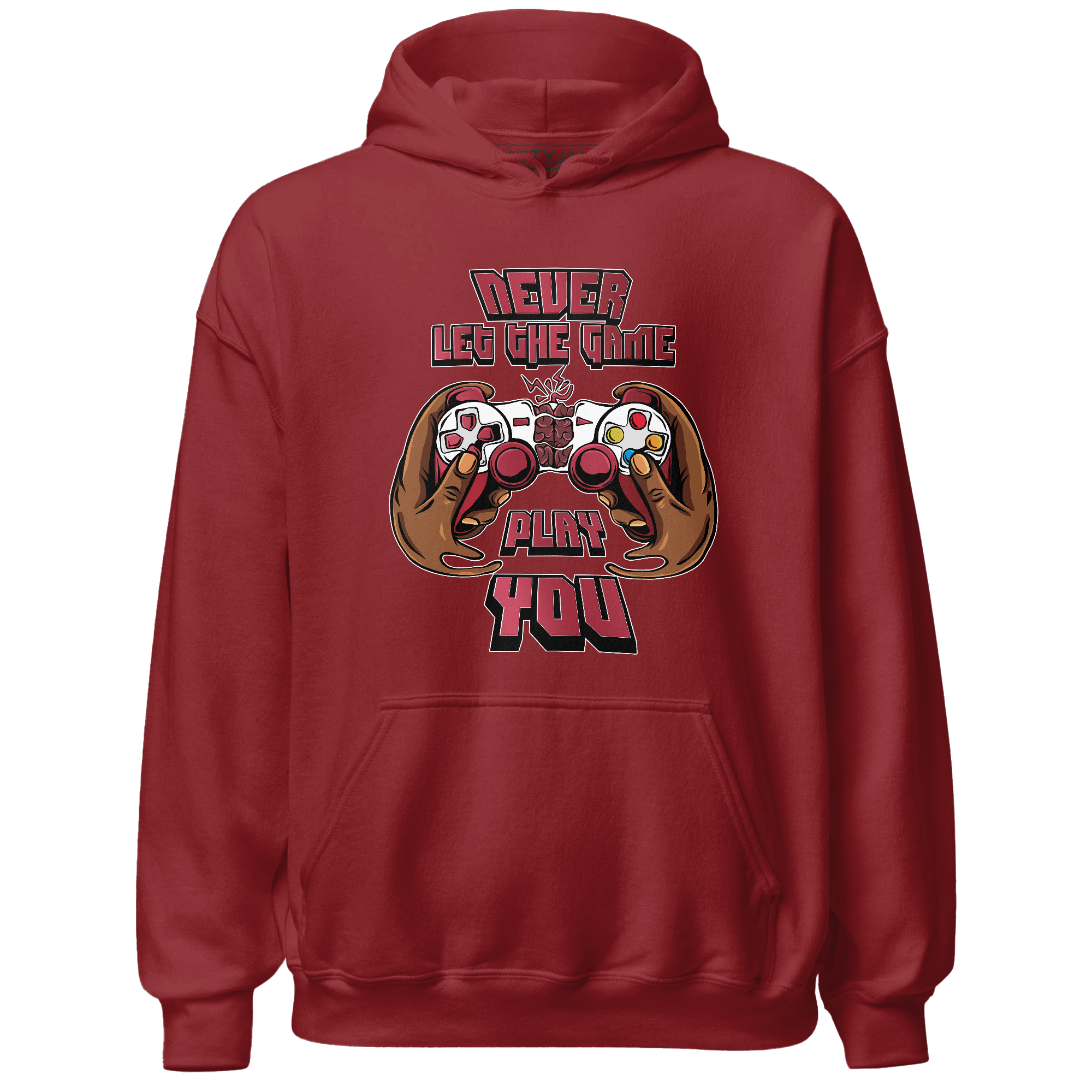 High 85 Metallic Burgundy 1s Hoodie Match The Game Changer - NastyJamz