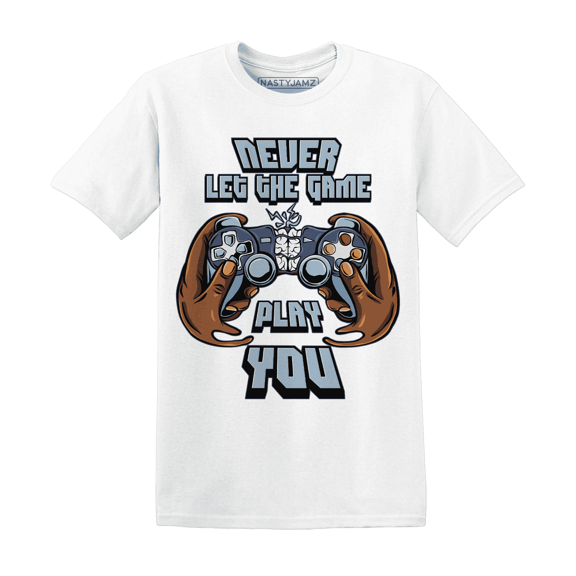 Mid Diffused Blue Grey 1s T Shirt Match The Game Changer - NastyJamz