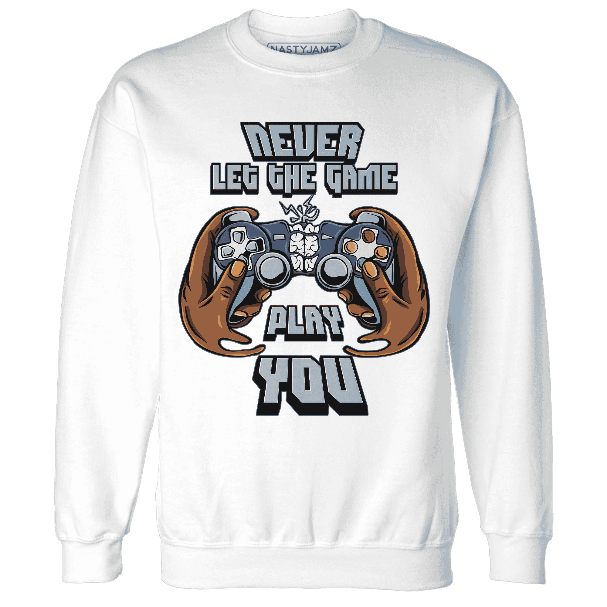 Mid Diffused Blue Grey 1s Sweatshirt Match The Game Changer - NastyJamz