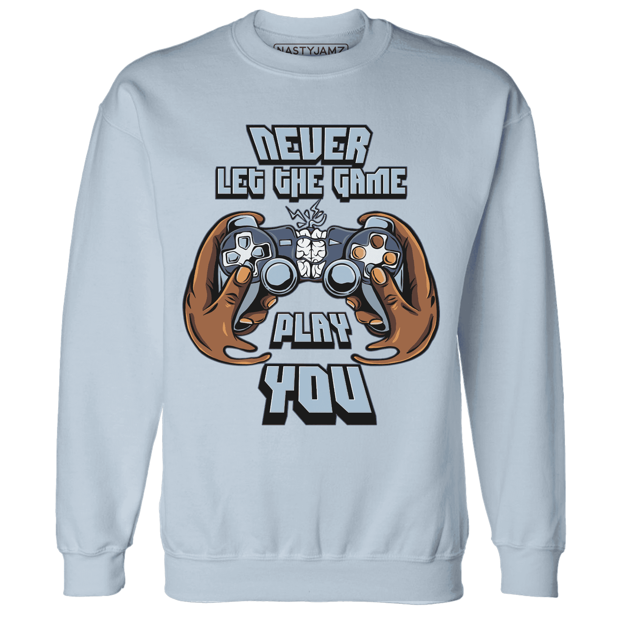 Mid Diffused Blue Grey 1s Sweatshirt Match The Game Changer - NastyJamz