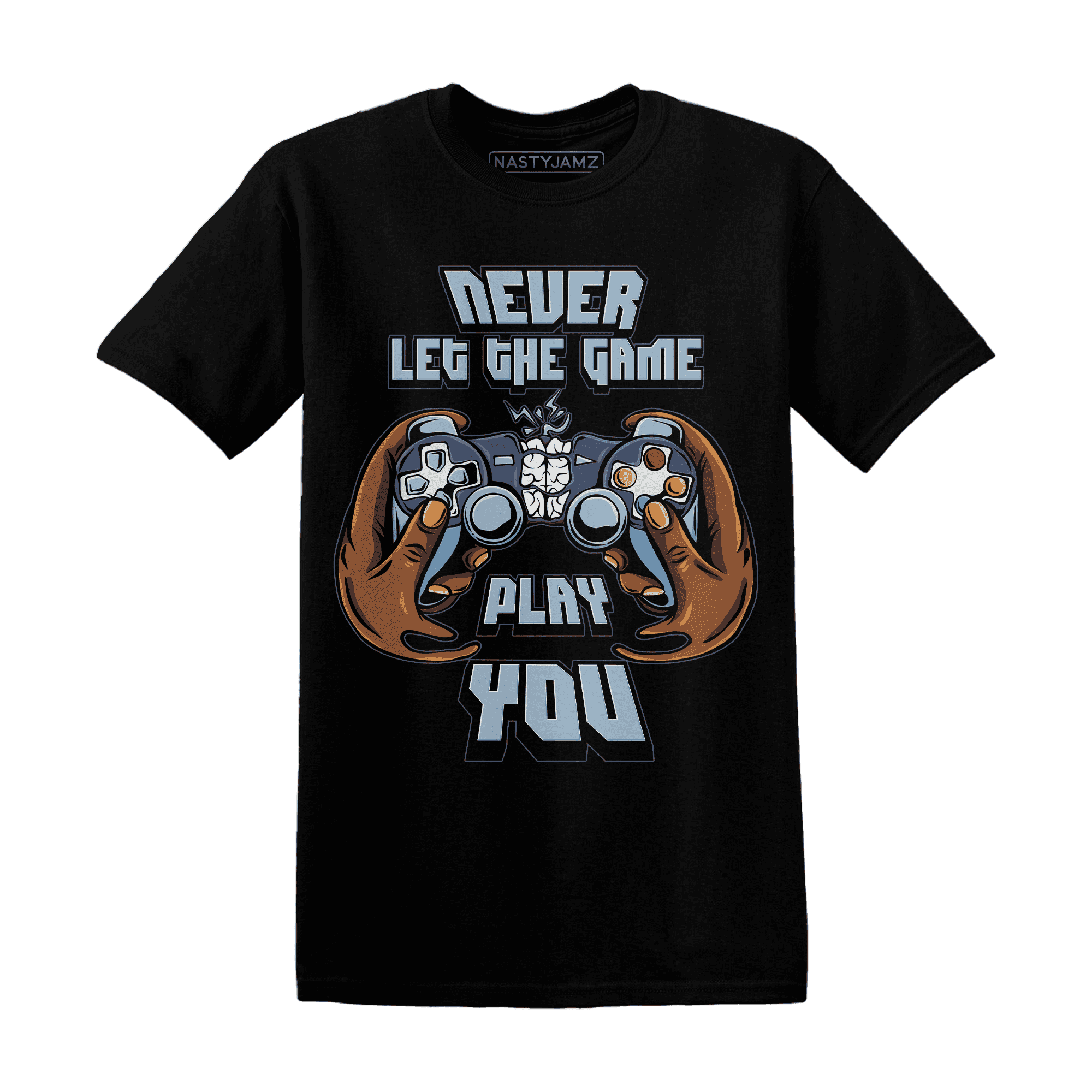 Mid Diffused Blue Grey 1s T Shirt Match The Game Changer - NastyJamz