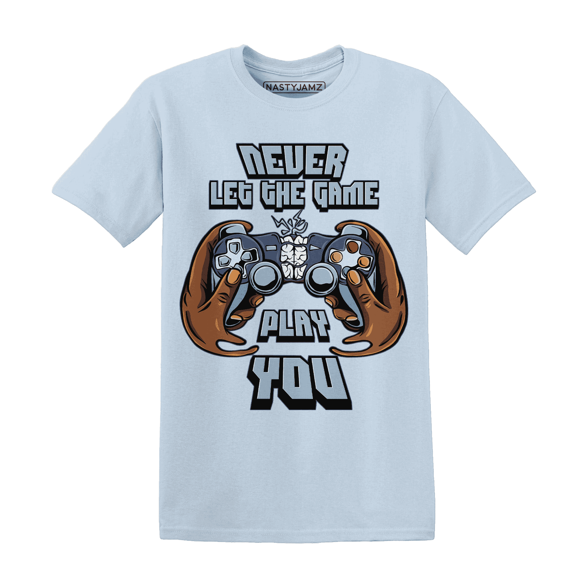 Mid Diffused Blue Grey 1s T Shirt Match The Game Changer - NastyJamz