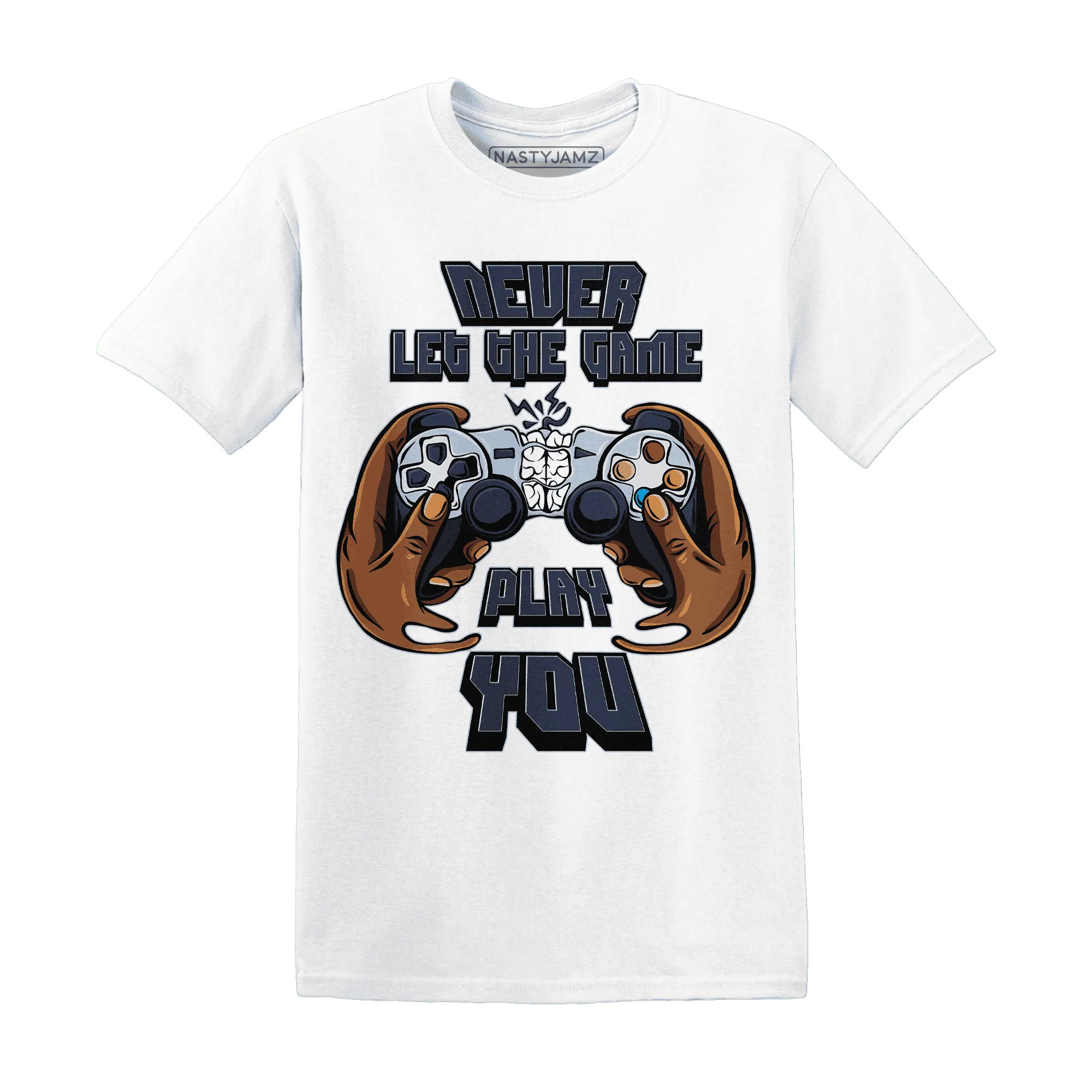 White-Navy-6s-T-Shirt-Match-The-Game-Changer