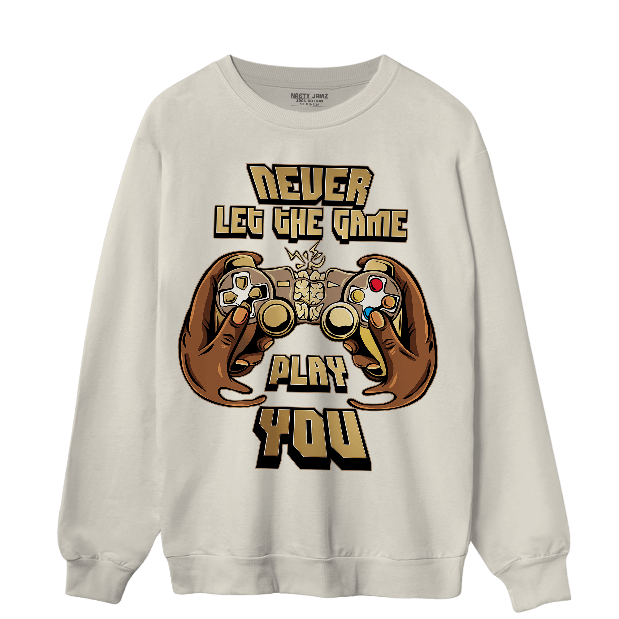 High OG Metallic Gold 1s Sweatshirt Match The Game Changer - NastyJamz