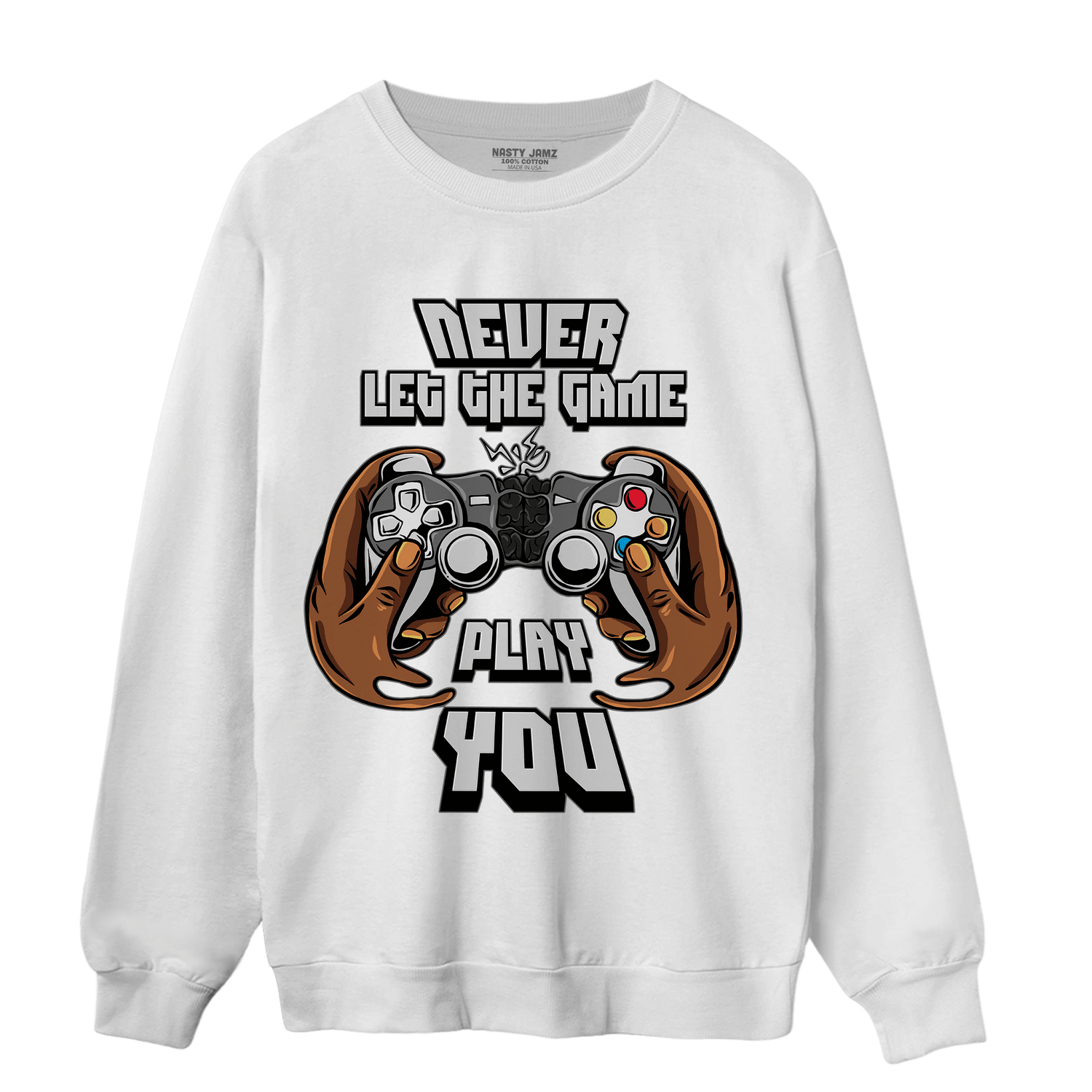 Retro High OG Black White 1s Sweatshirt Match The Game Changer - NastyJamz