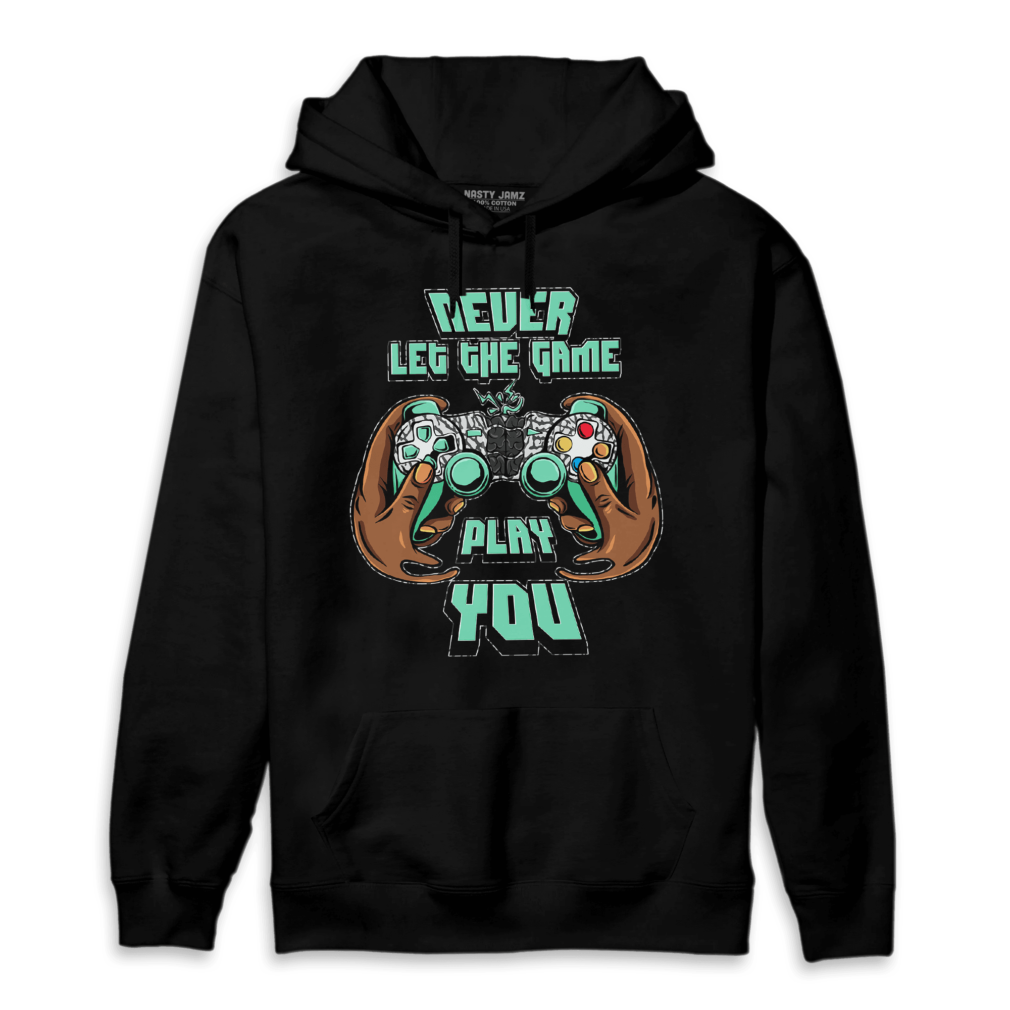 Green Glow 3s Hoodie Match The Game Changer - NastyJamz