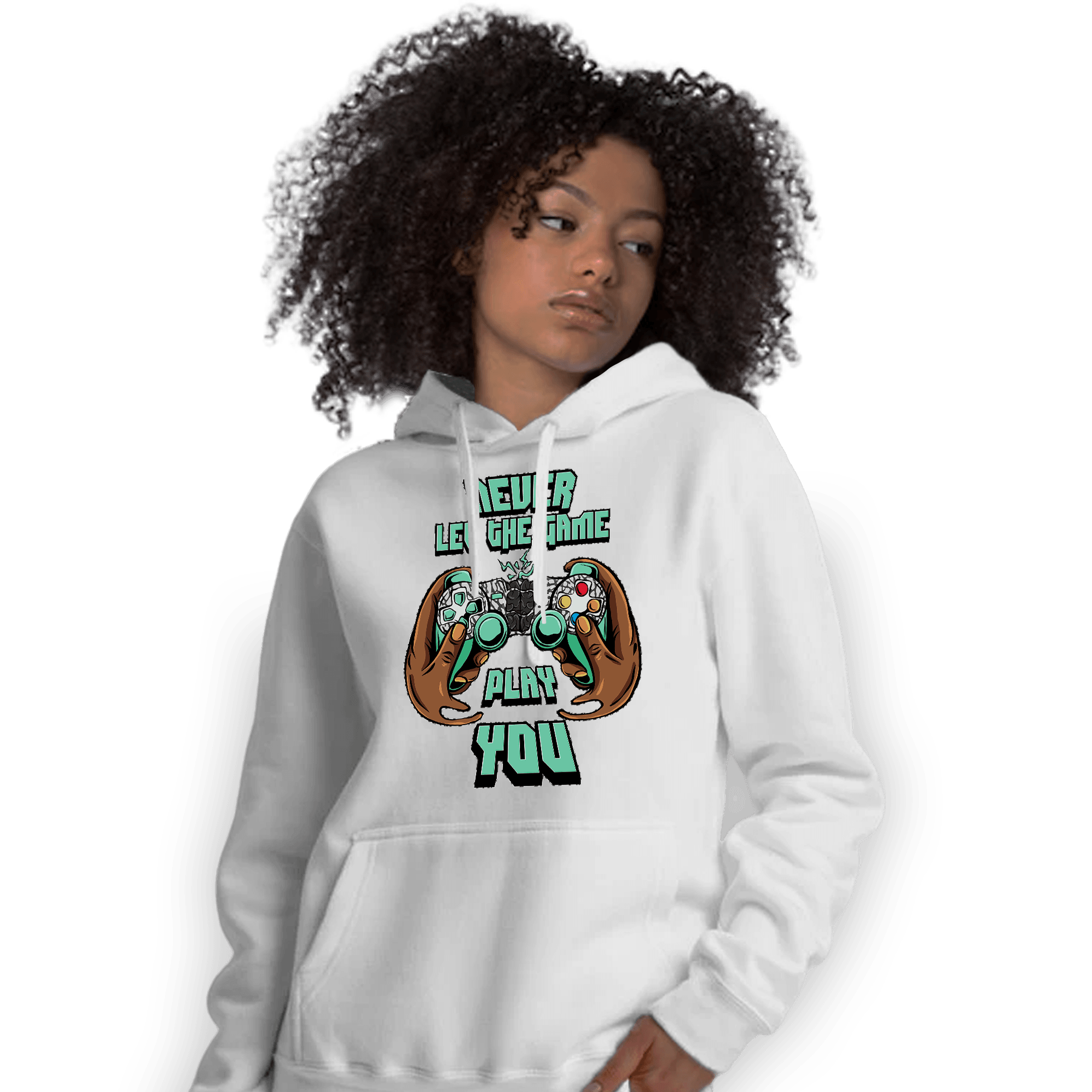 Green Glow 3s Hoodie Match The Game Changer - NastyJamz