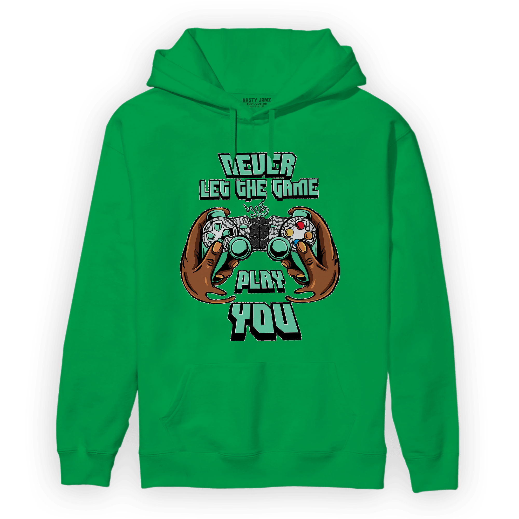Green Glow 3s Hoodie Match The Game Changer - NastyJamz