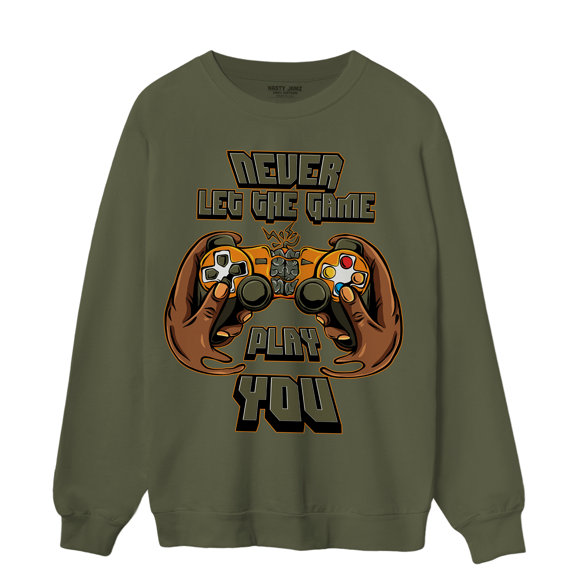 Olive 5s Sweatshirt Match The Game Changer - NastyJamz