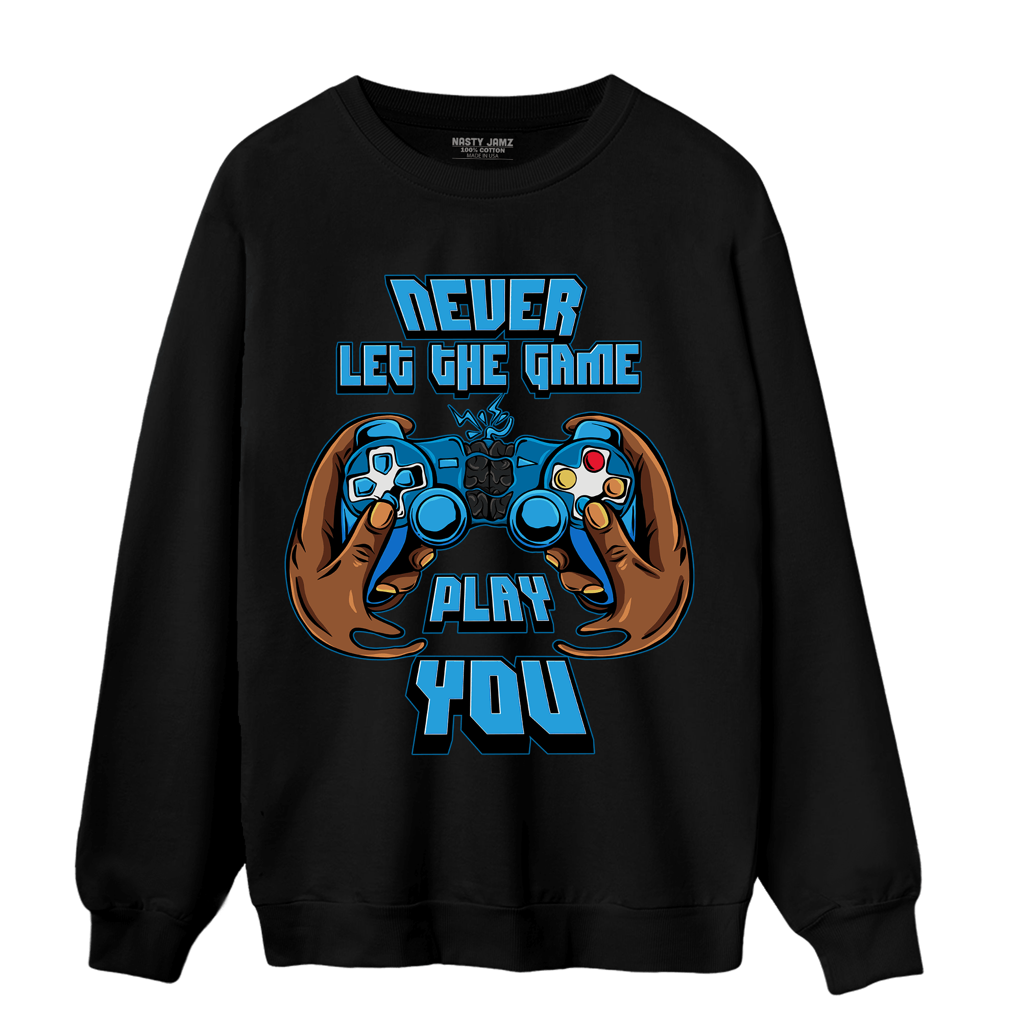 Powder Blue 9s Sweatshirt Match The Game Changer - NastyJamz