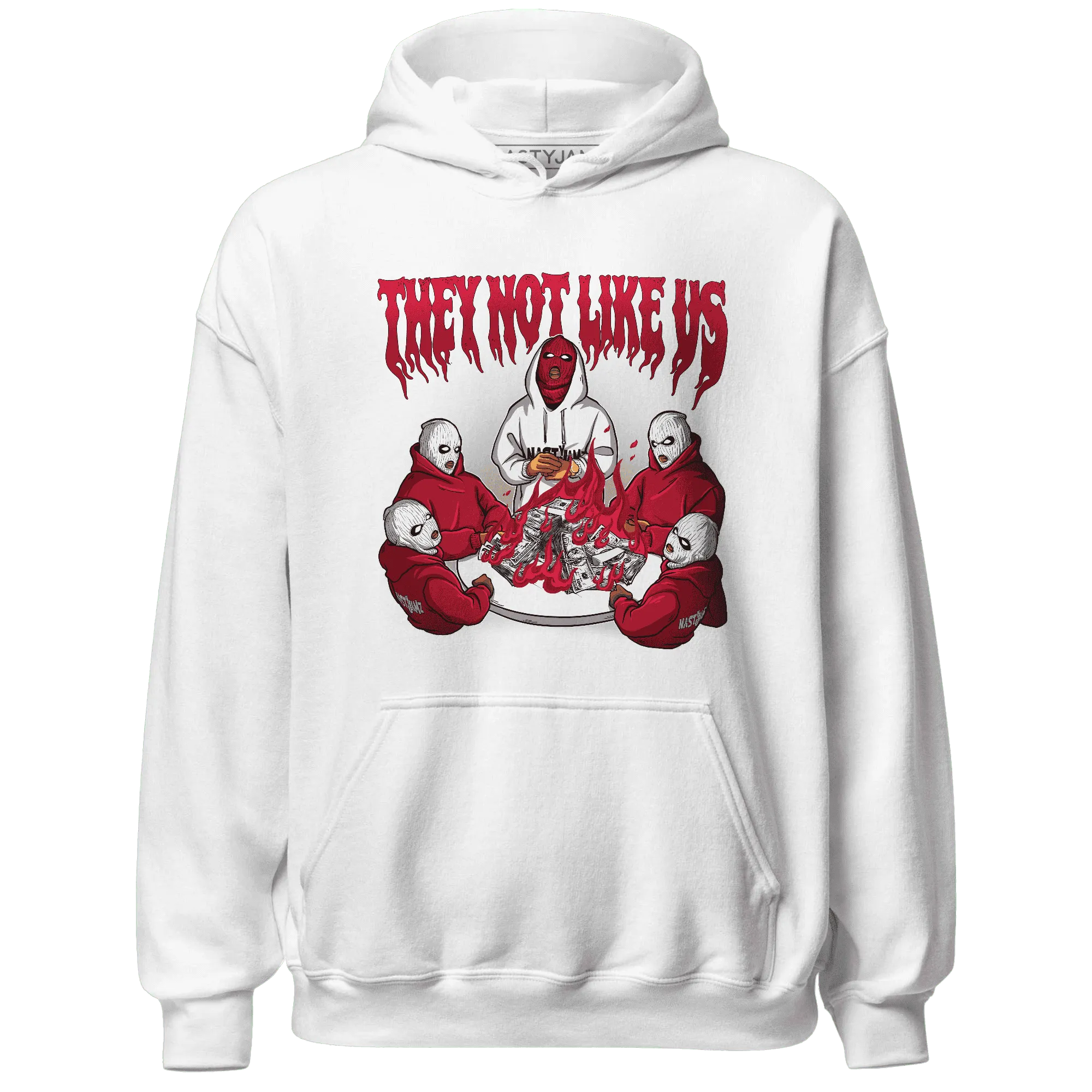 NastyJamz-Retro-Red-Taxi-12s-Hoodie-Match-They-Not-Like-Us