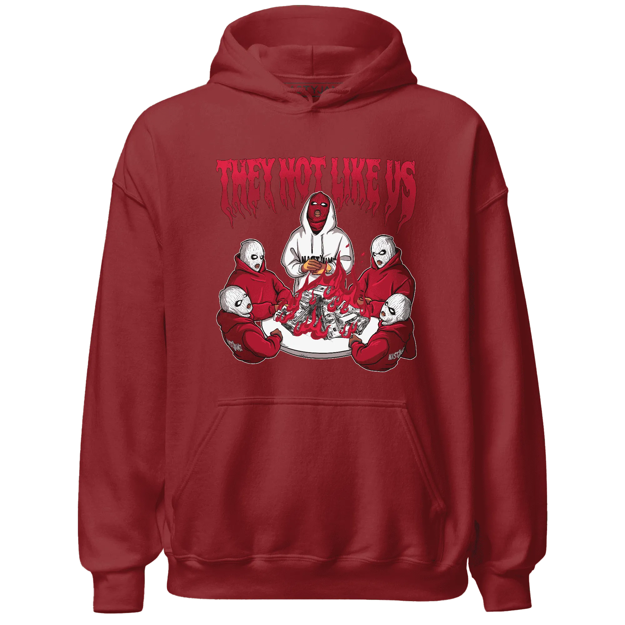 NastyJamz-Retro-Red-Taxi-12s-Hoodie-Match-They-Not-Like-Us