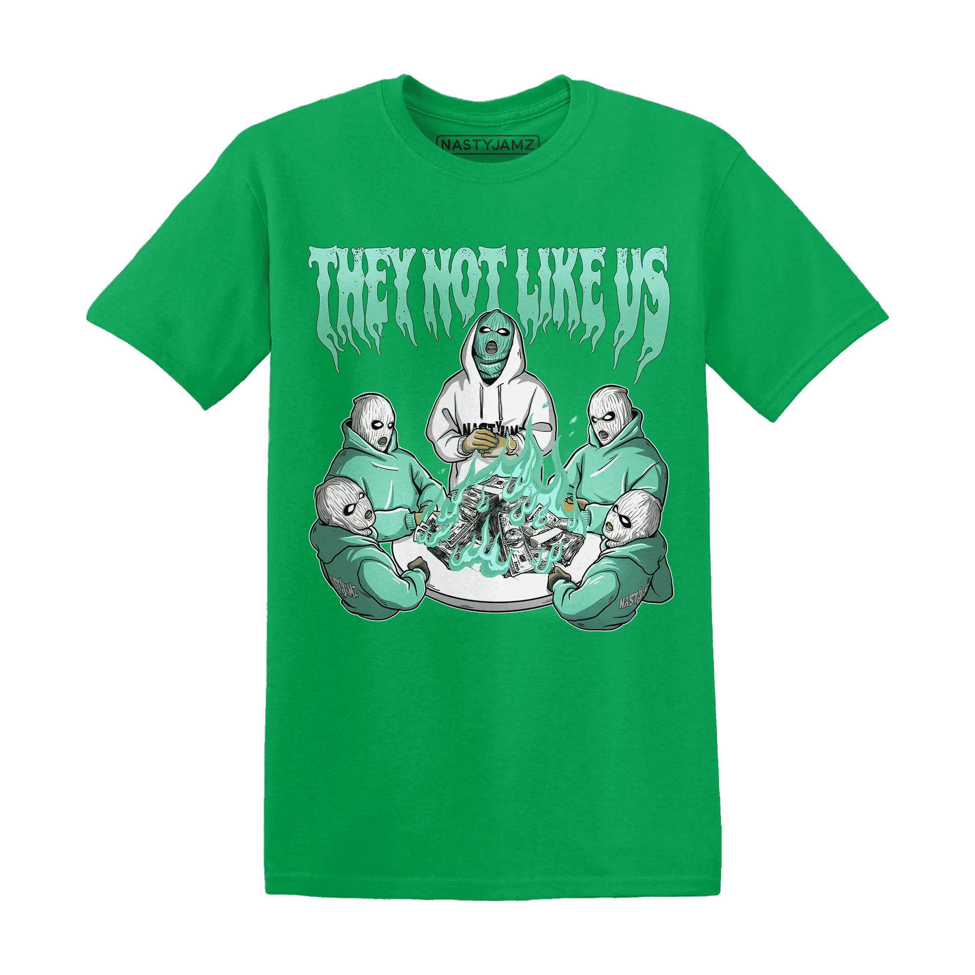 NastyJamz-High-OG-Green-Glow-1s-T-Shirt-Match-They-Not-Like-Us