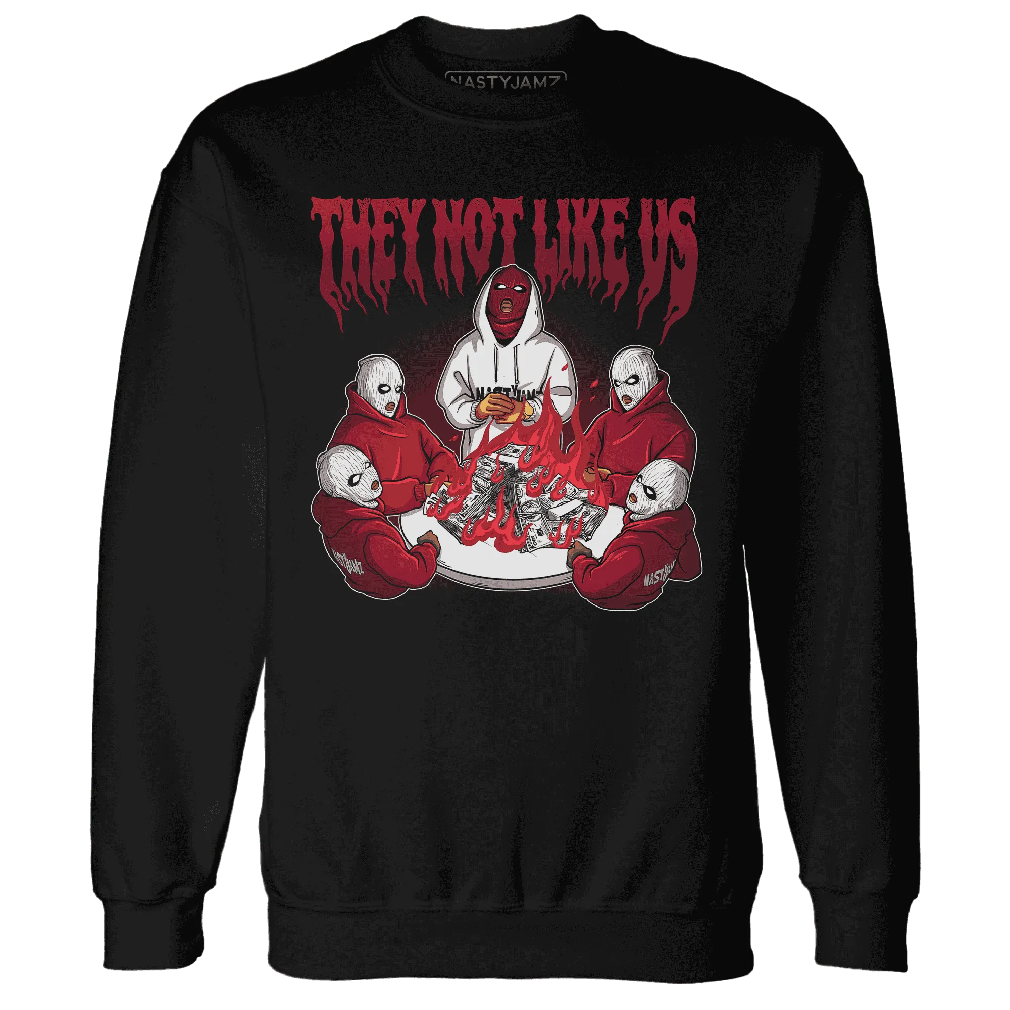 NastyJamz-High-White-Team-Red-1s-Sweatshirt-Match-They-Not-Like-Us