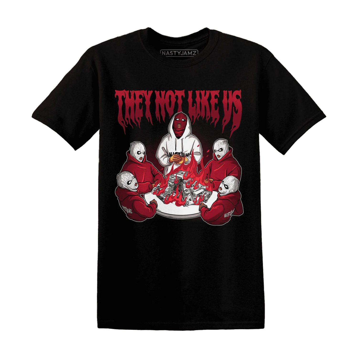 NastyJamz-High-White-Team-Red-1s-T-Shirt-Match-They-Not-Like-Us