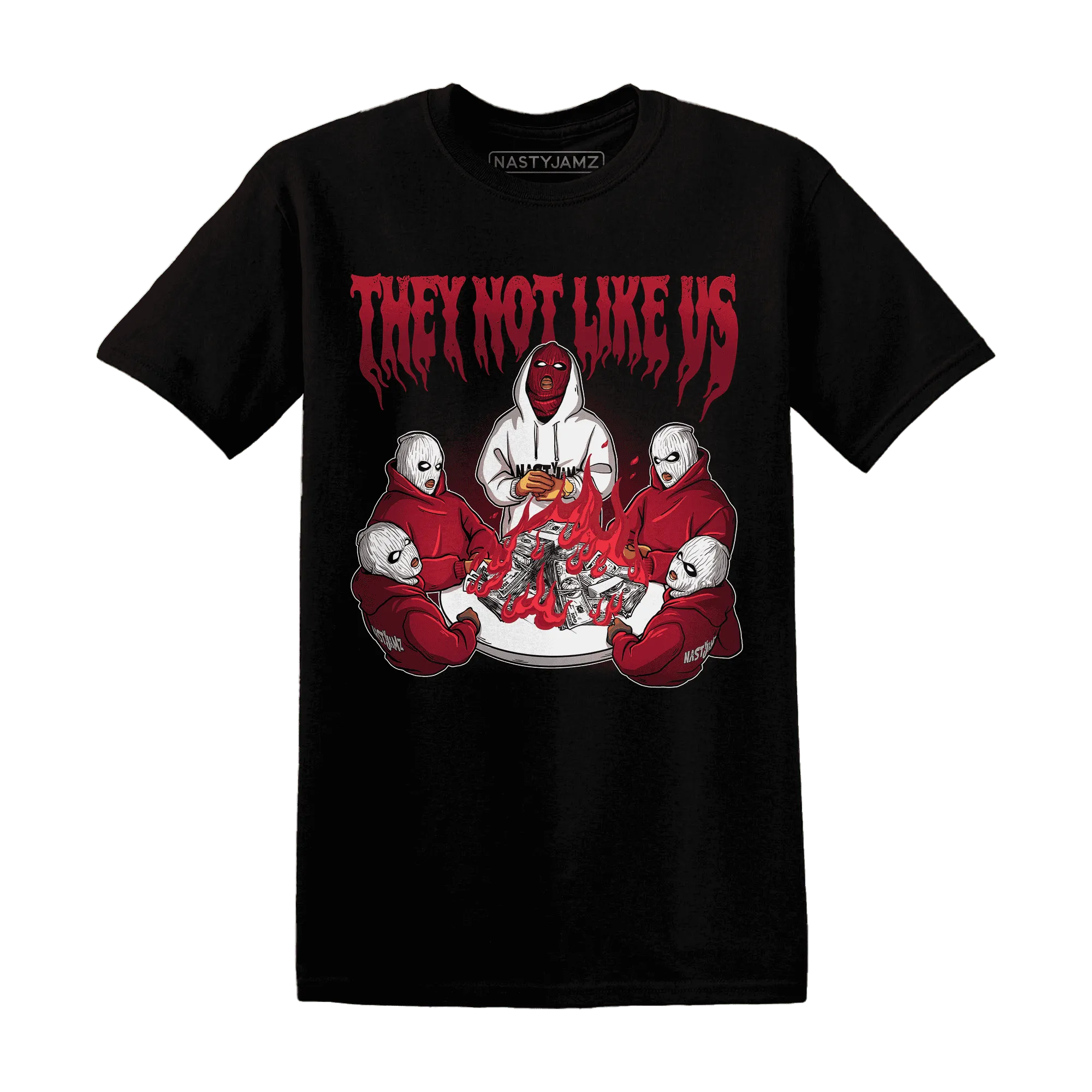NastyJamz-High-White-Team-Red-1s-T-Shirt-Match-They-Not-Like-Us