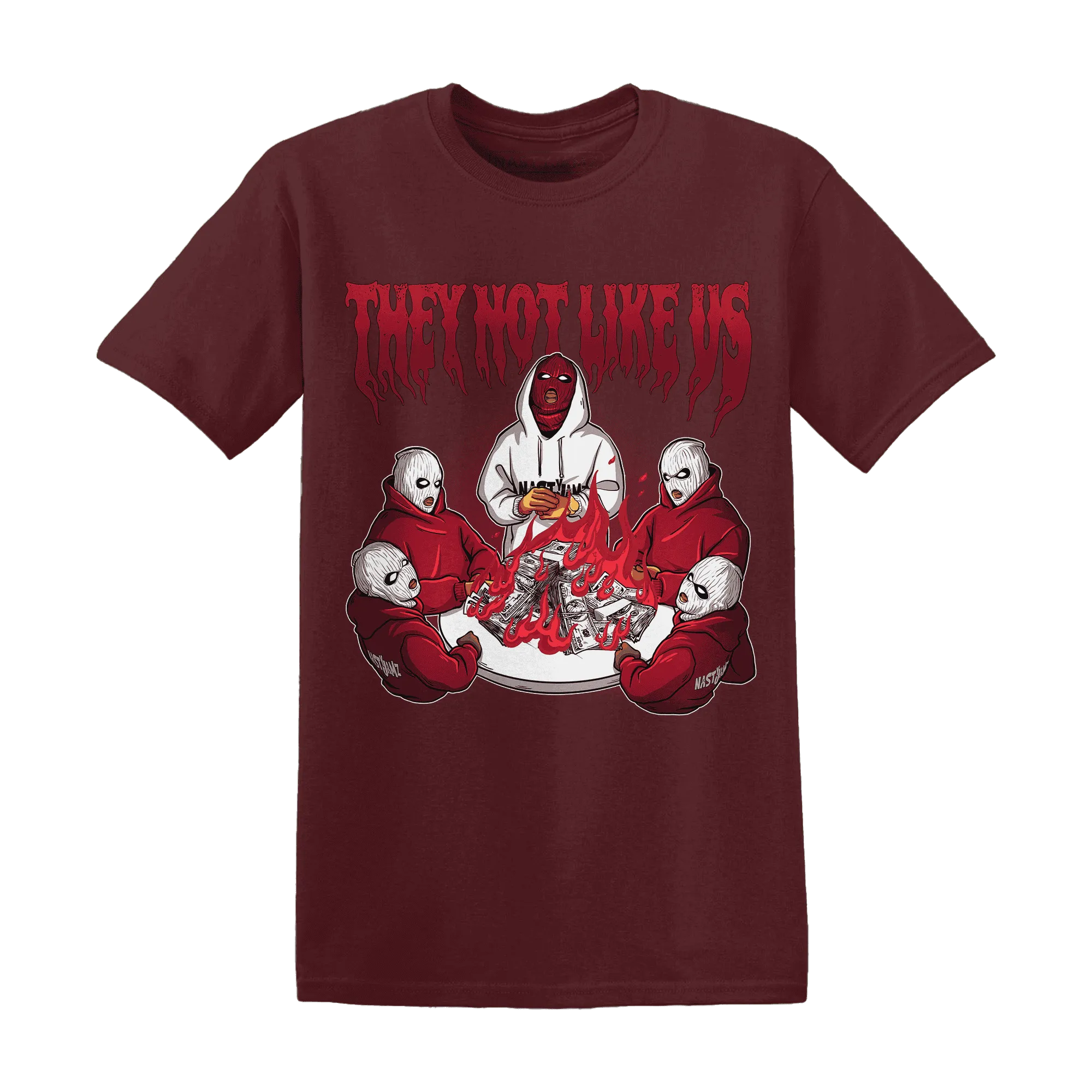 NastyJamz-High-White-Team-Red-1s-T-Shirt-Match-They-Not-Like-Us