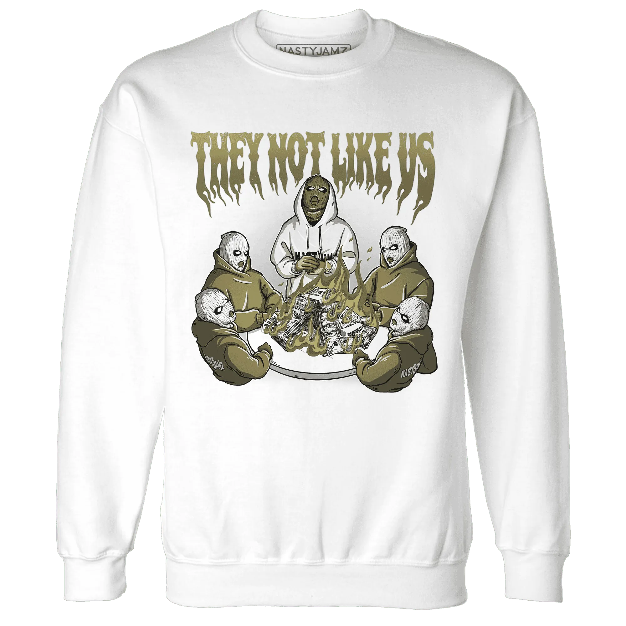 NastyJamz-Medium-Olive-1s-Sweatshirt-Match-They-Not-Like-Us