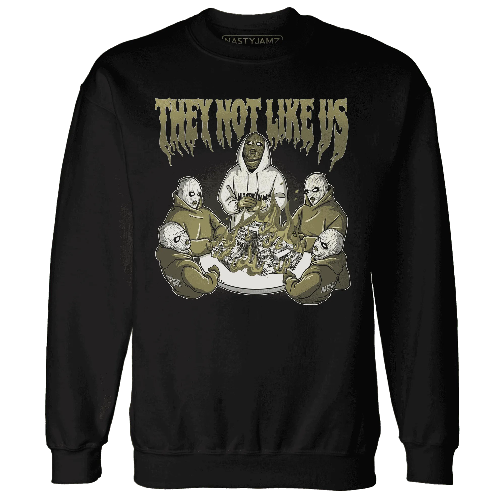 NastyJamz-Medium-Olive-1s-Sweatshirt-Match-They-Not-Like-Us
