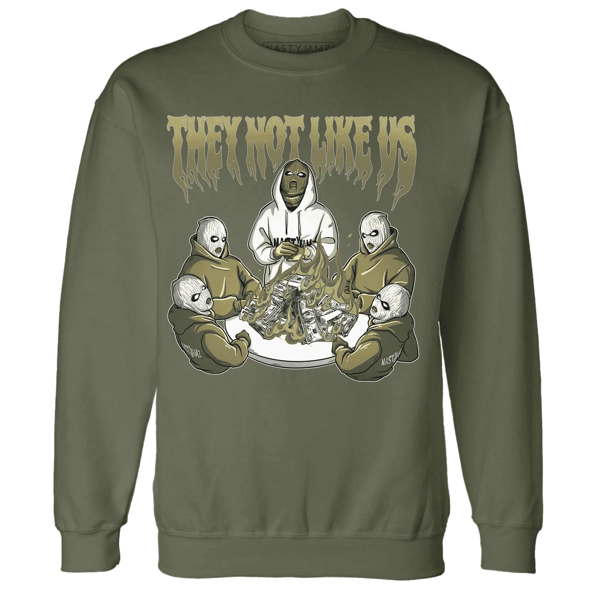 NastyJamz-Medium-Olive-1s-Sweatshirt-Match-They-Not-Like-Us