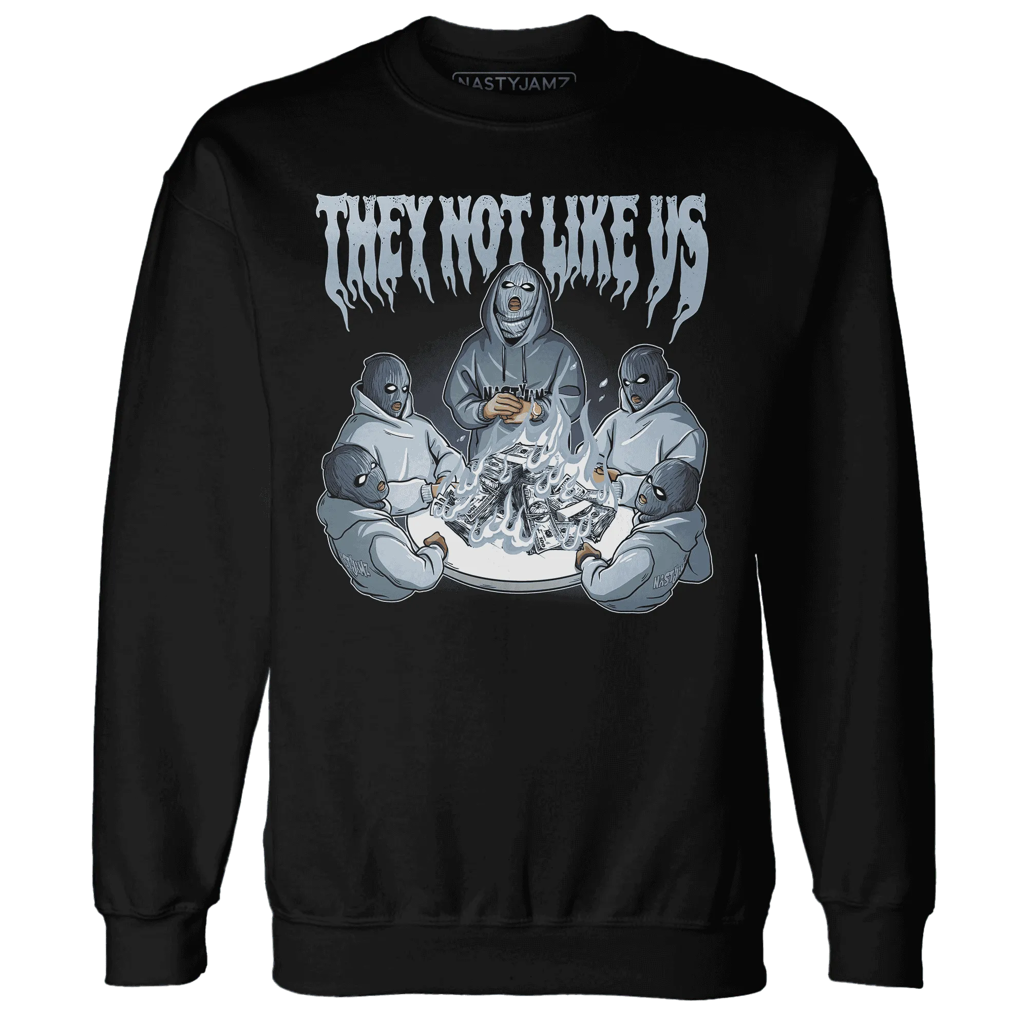 NastyJamz-Mid-Diffused-Blue-Grey-1s-Sweatshirt-Match-They-Not-Like-Us