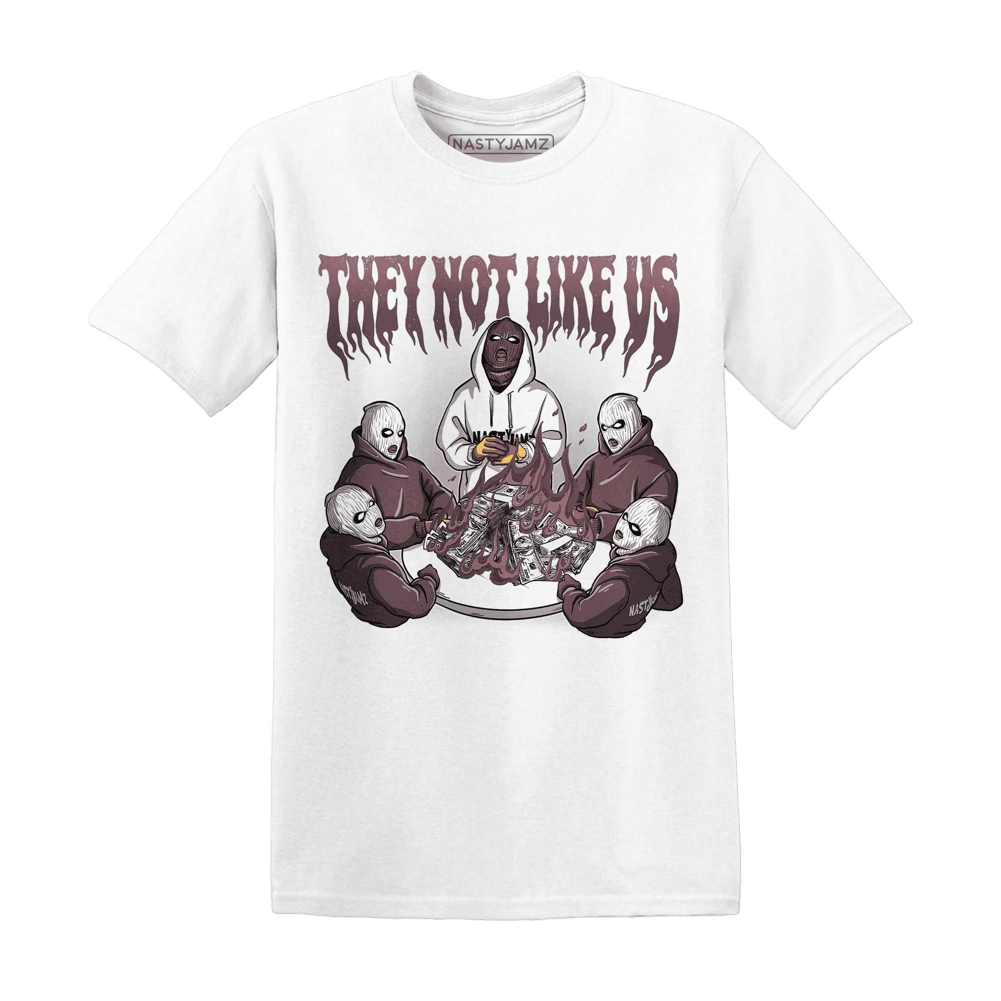 NastyJamz-Burgundy-Crush-3s-T-Shirt-Match-They-Not-Like-Us