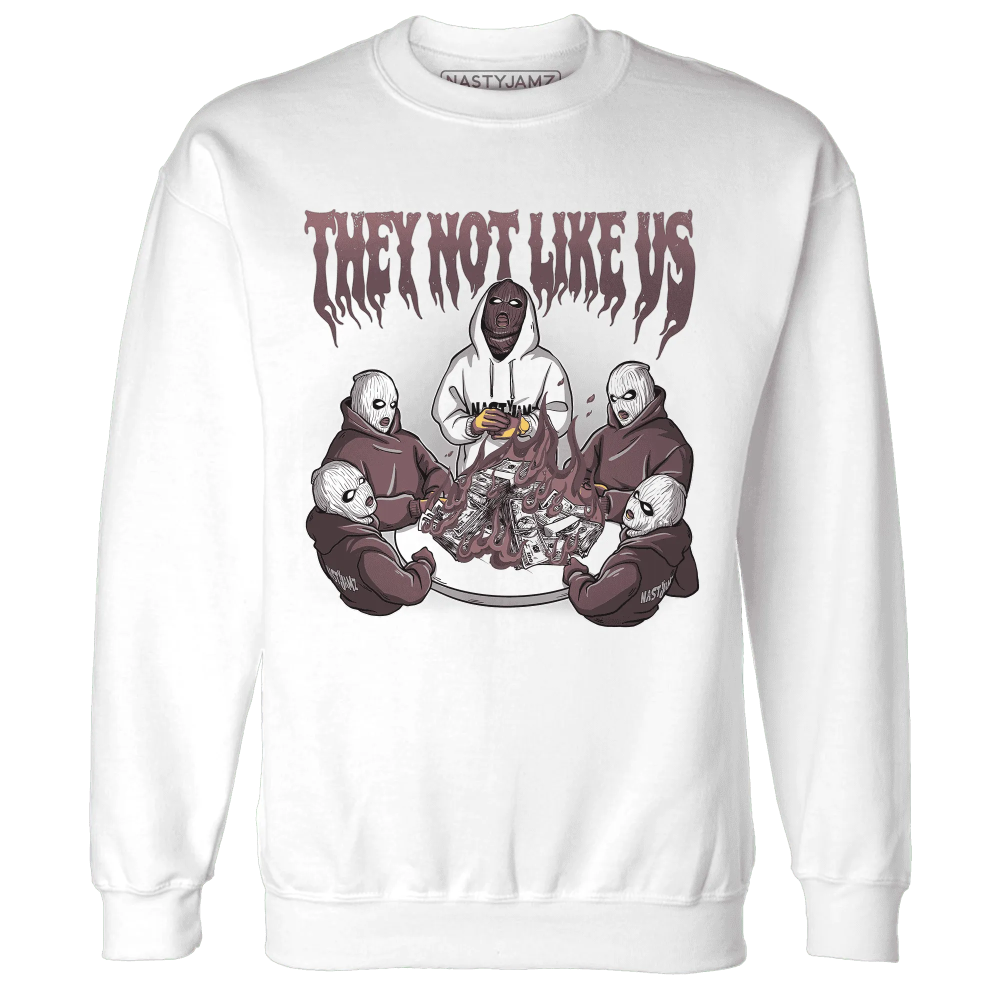 NastyJamz-Burgundy-Crush-3s-Sweatshirt-Match-They-Not-Like-Us